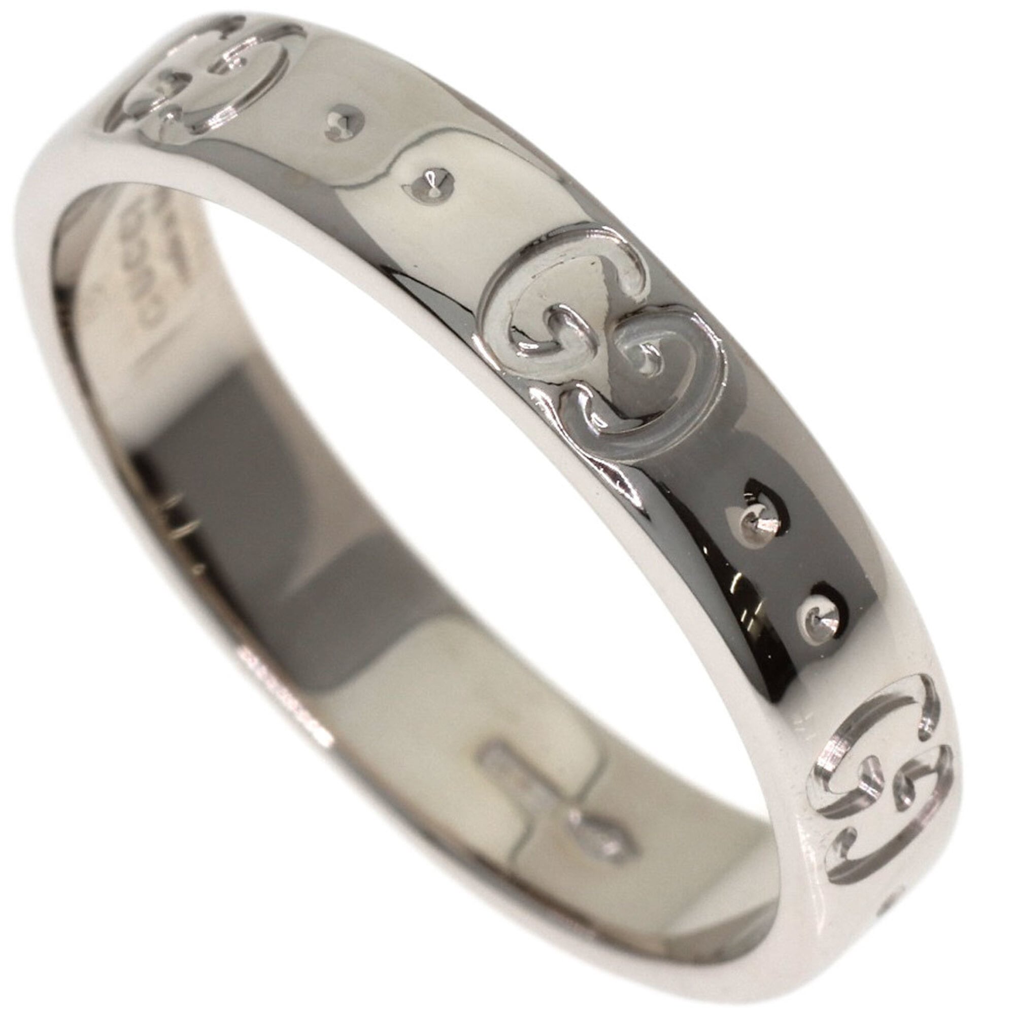 Gucci White Gold White Gold (18K) Band Ring (Pre-Owned)