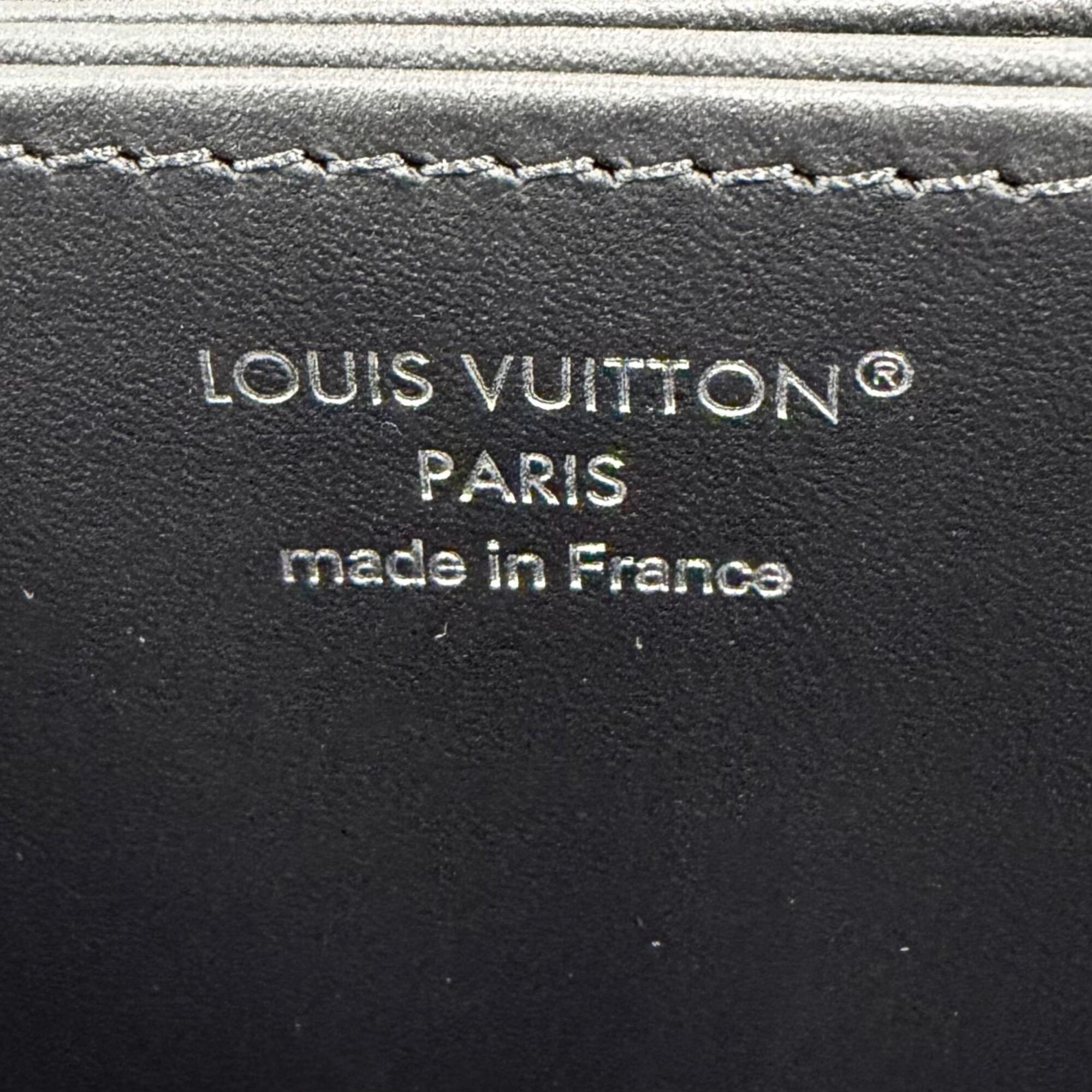 Louis Vuitton Black Mahina Leather Long Wallet (Bi-Fold) (Pre-Owned)