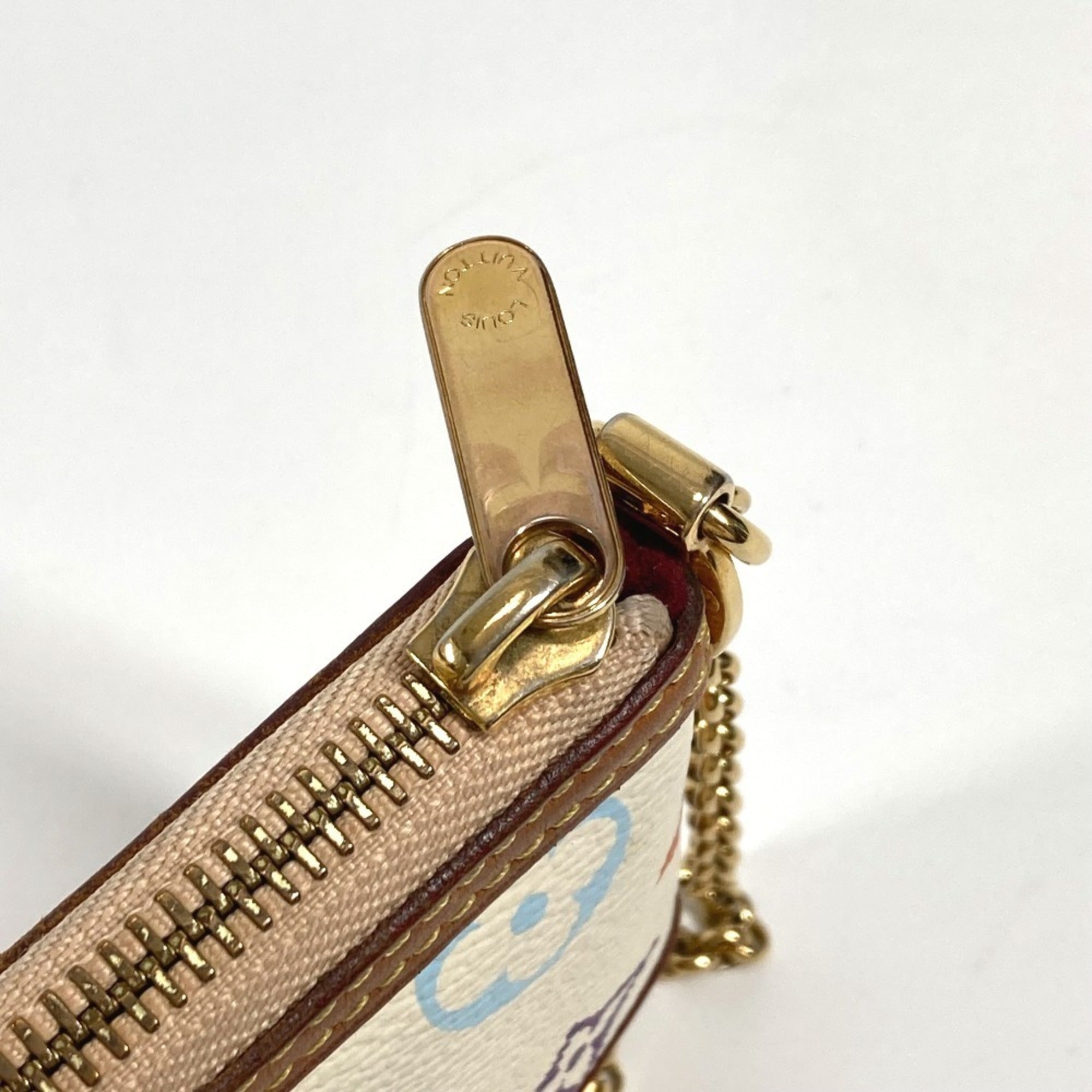 Louis Vuitton Blanc Monogram Multicolore Pouch Shoulder Bag (Pre-Owned)
