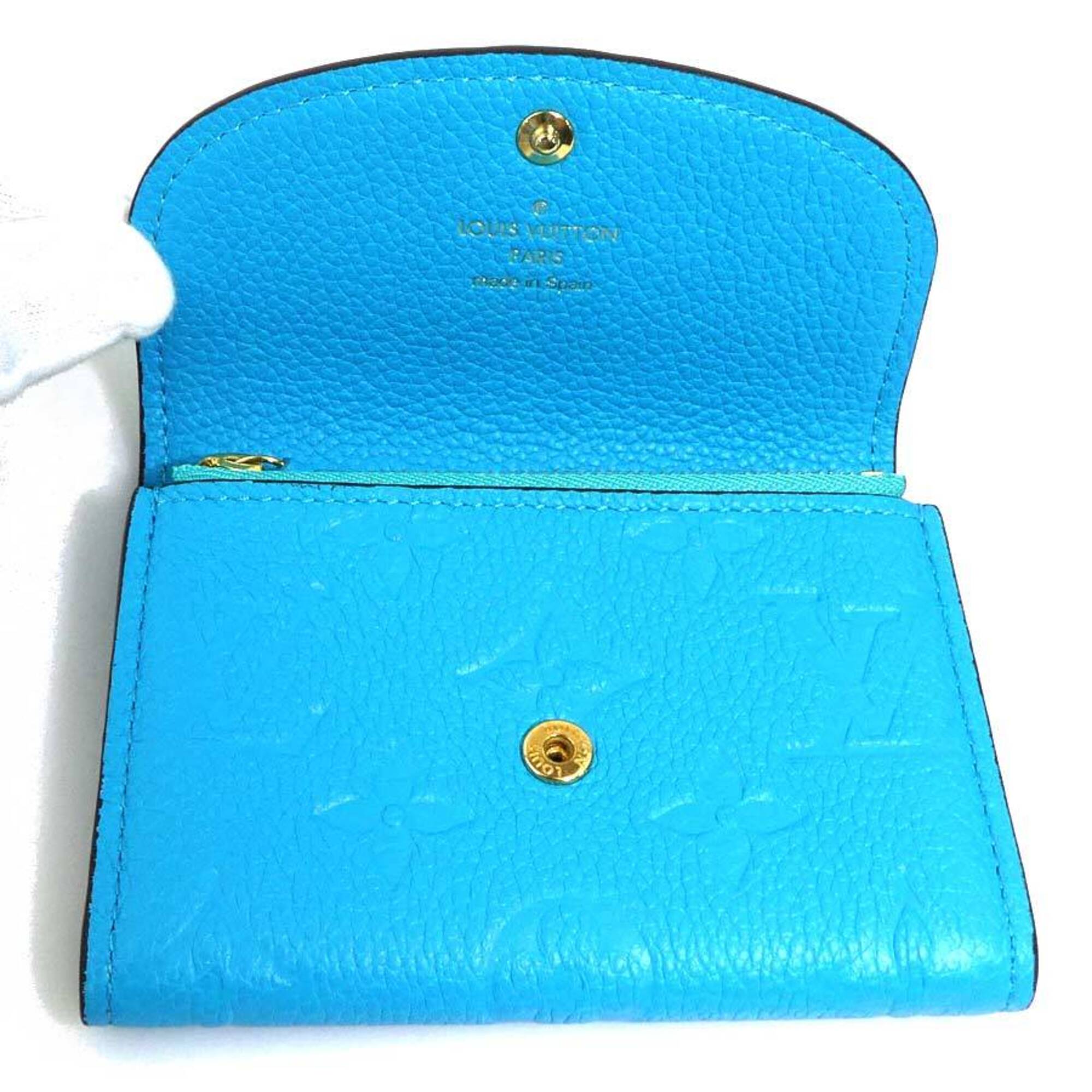 Louis Vuitton Turquoise Monogram Empreinte Coin Purse/Coin Case (Pre-Owned)