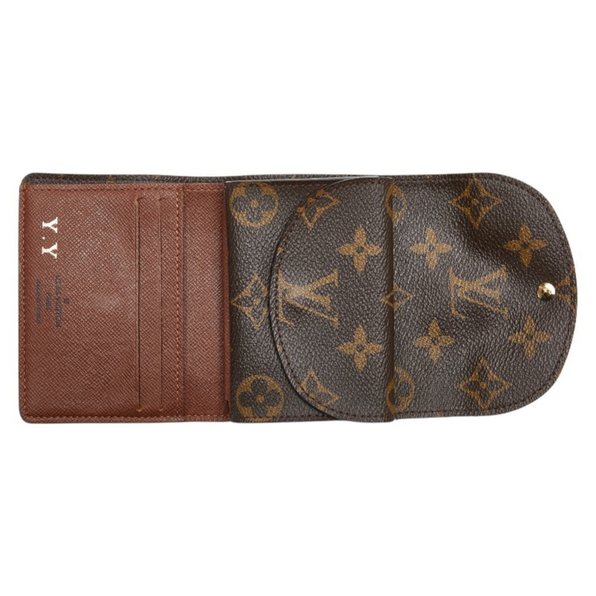 Louis Vuitton Monogram Brown Pvc Leather Wallet (Tri-Fold) (Pre-Owned)