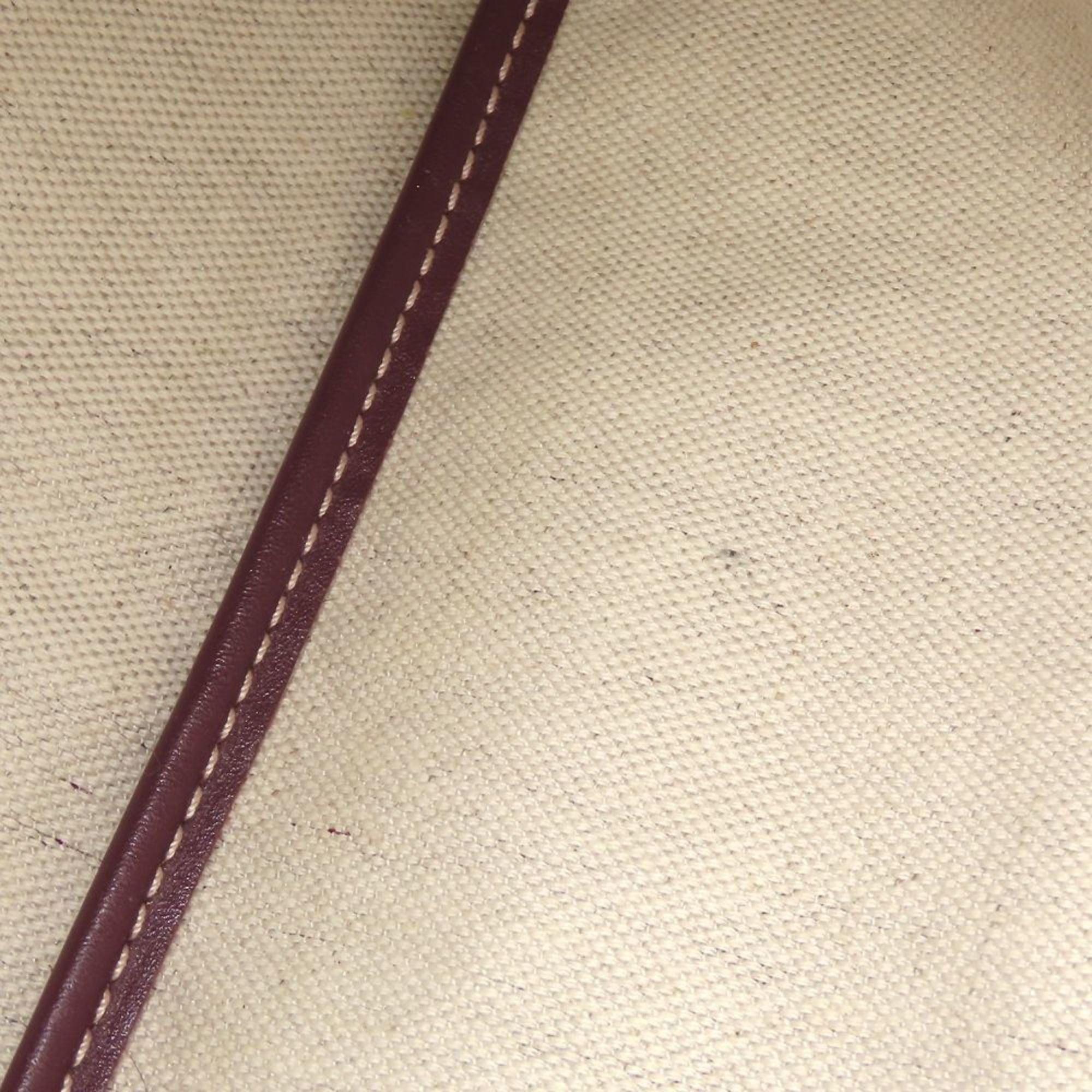 Goyard Burgundy Coated Canvas Leather Tote Bag (Pre-Owned)