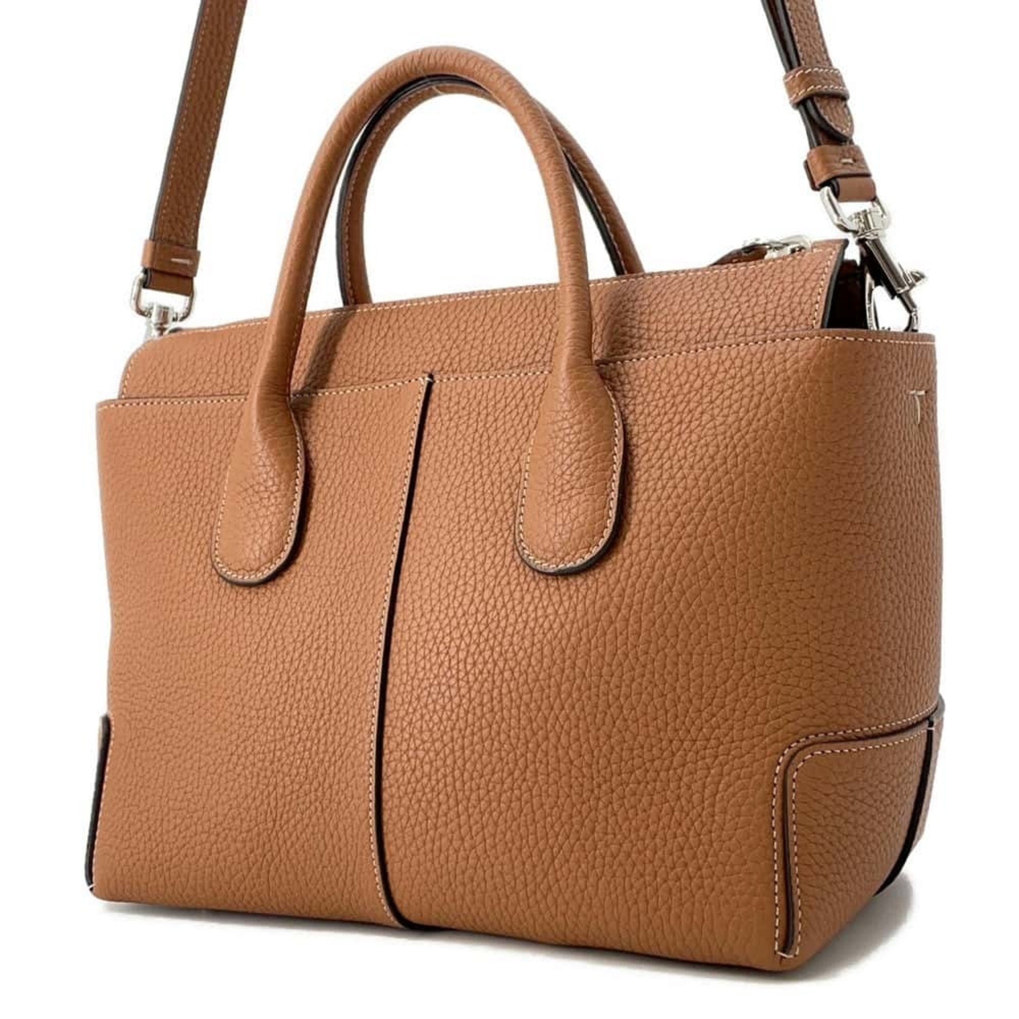 Tod's Brown Leather Handbag (Pre-Owned)