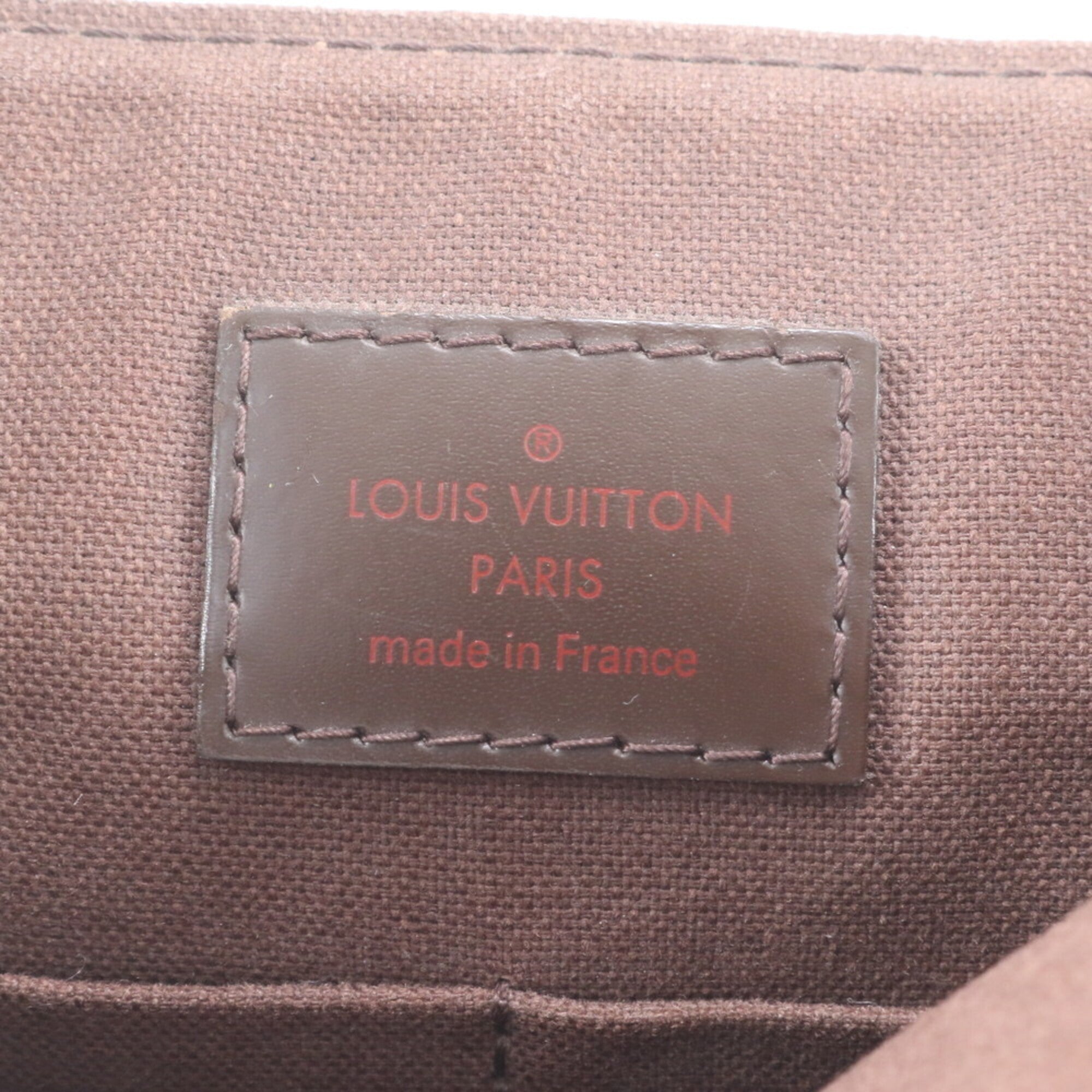 Louis Vuitton Ebene Leather Coated Canvas Messenger Bag Shoulder Bag (Pre-Owned)