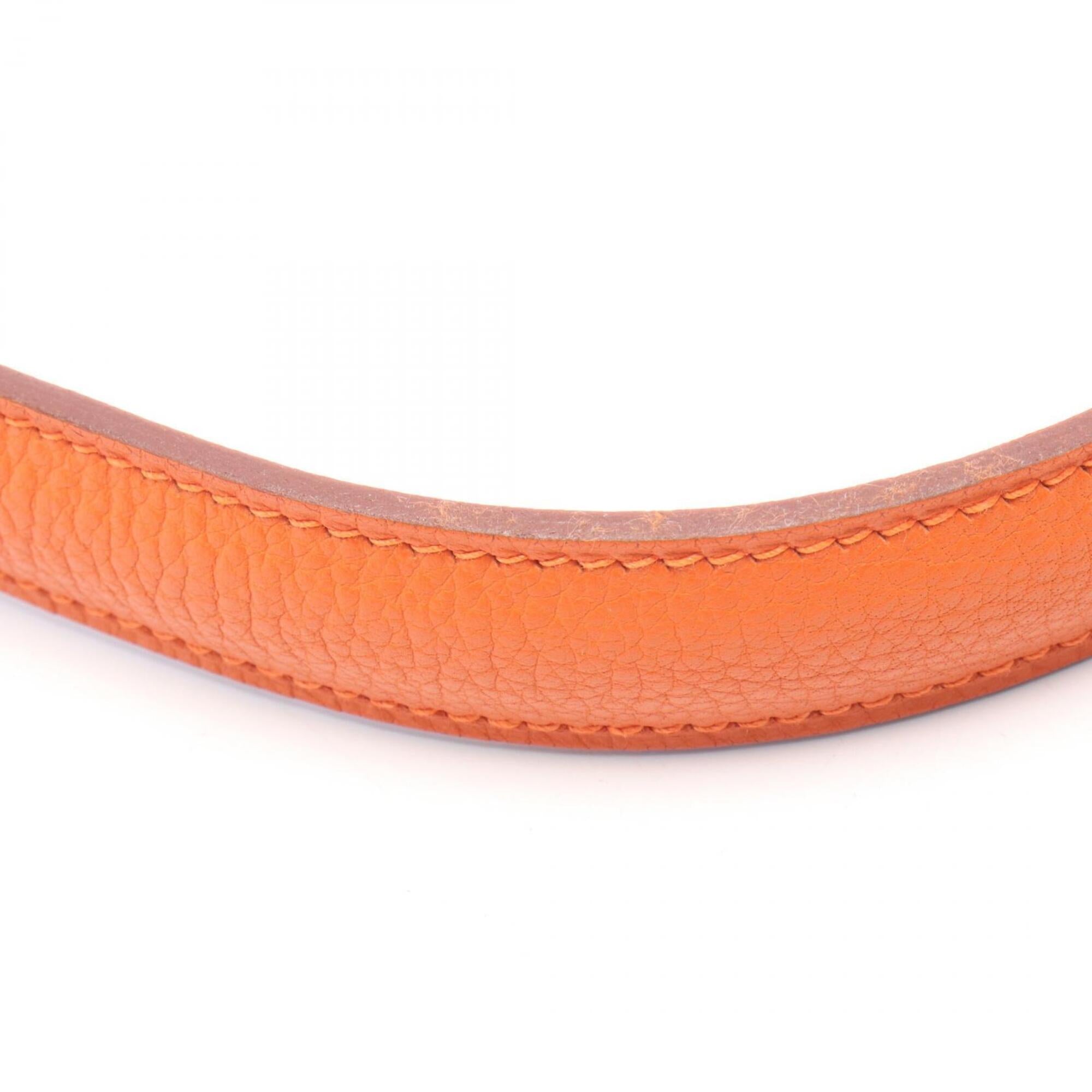 Hermes Orange Togo Leather Handbag Shoulder Bag (Pre-Owned)