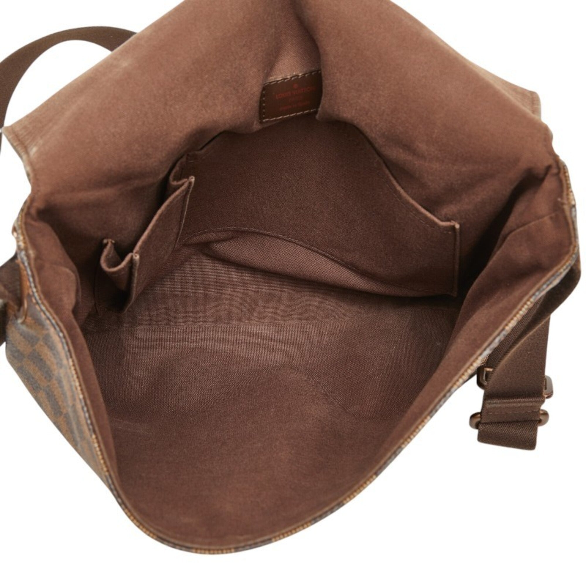 Louis Vuitton Brown Pvc Leather Messenger Bag Shoulder Bag (Pre-Owned)