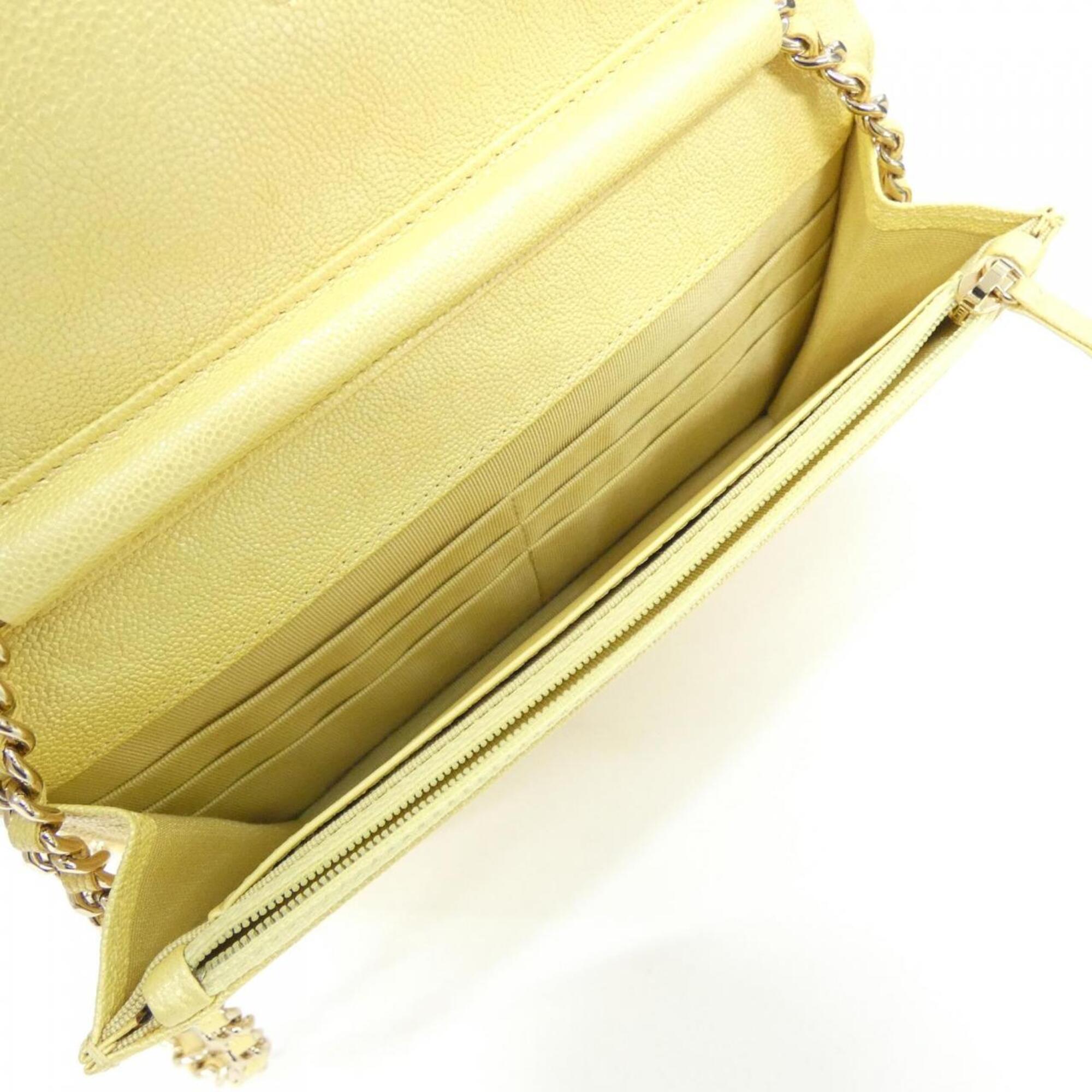 Chanel Leather Chain/Shoulder Wallet (Pre-Owned)