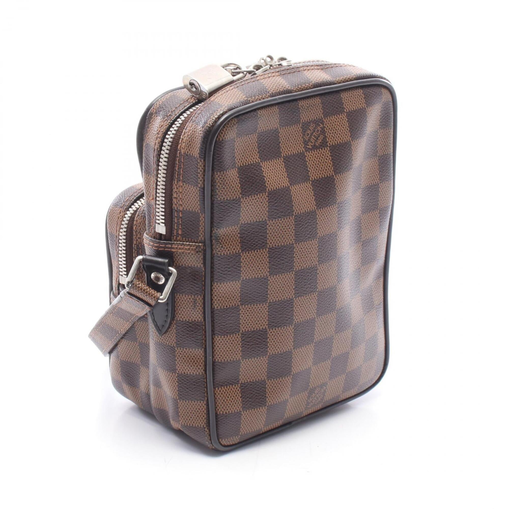 Louis Vuitton Black Brown Multi-Color Coated Canvas Leather Handbag Shoulder Bag (Pre-Owned)