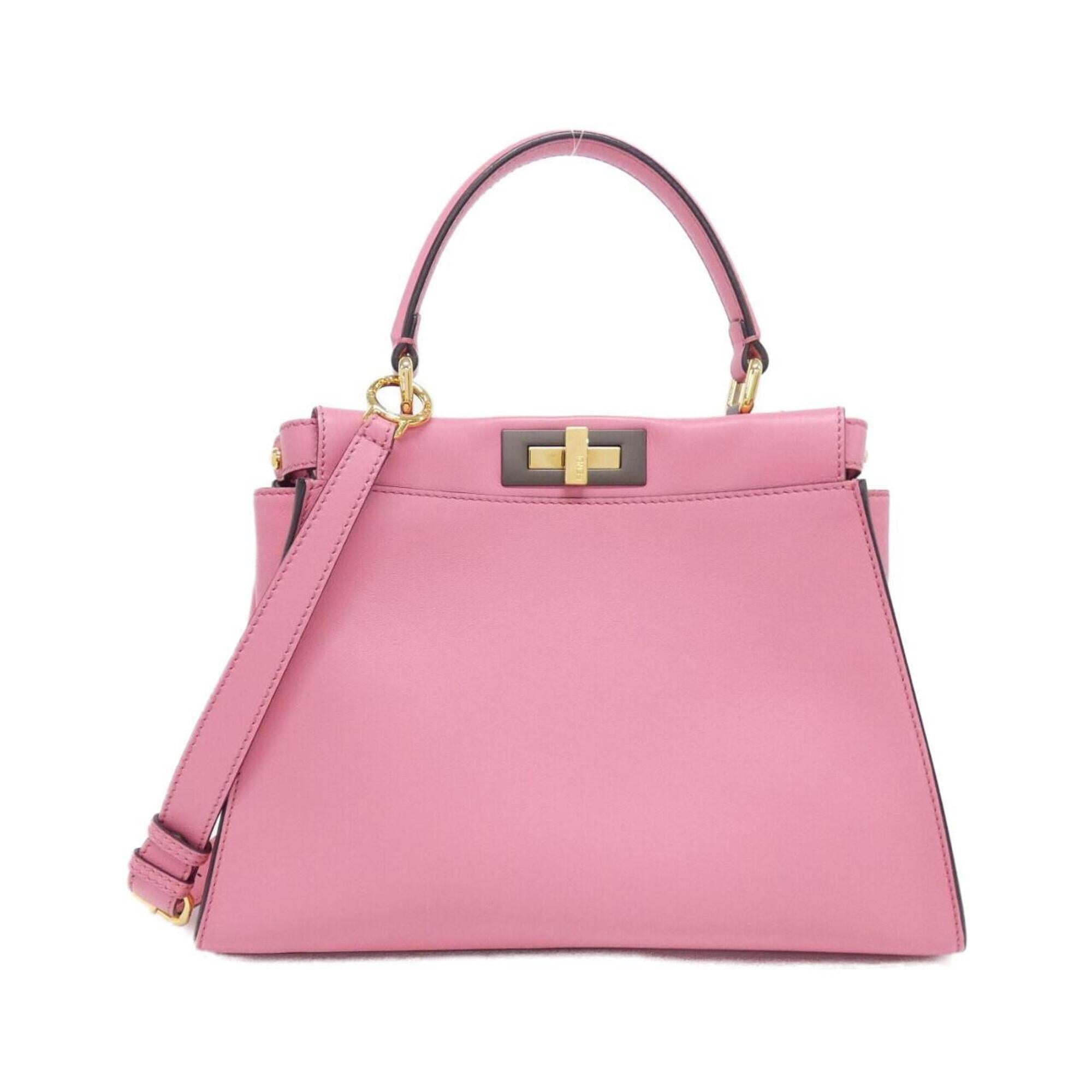 Fendi Pink Leather Handbag (Pre-Owned)