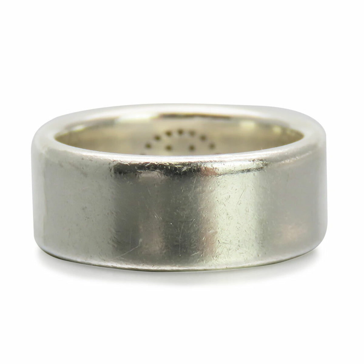 Hermes Silver 925 Band Ring (Pre-Owned)