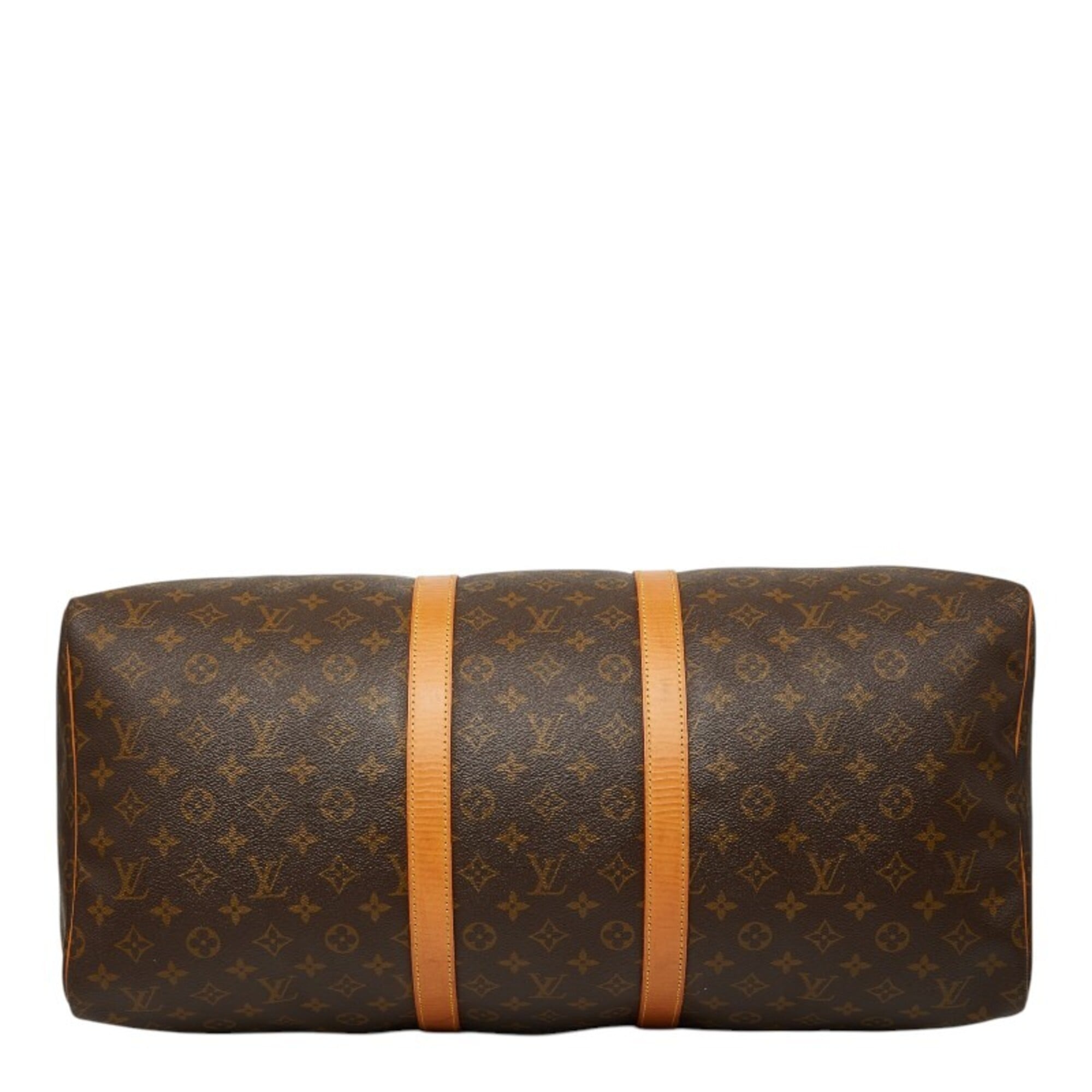 Louis Vuitton Brown Pvc Leather Boston Bag (Pre-Owned)