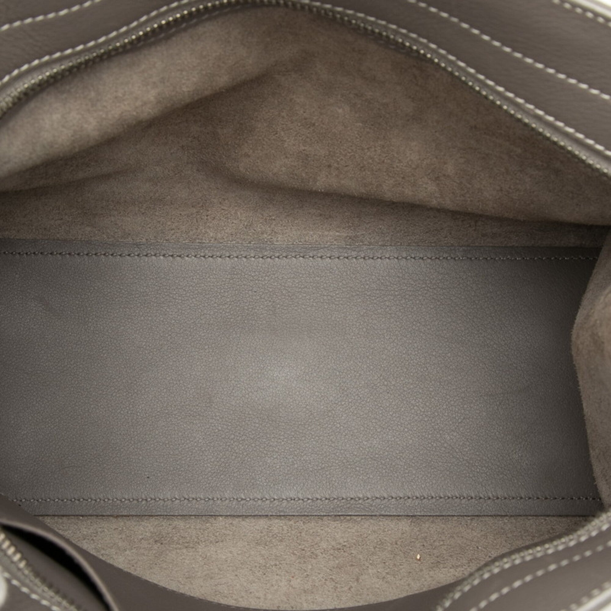 Saint Laurent Gray Leather Handbag Shoulder Bag (Pre-Owned)