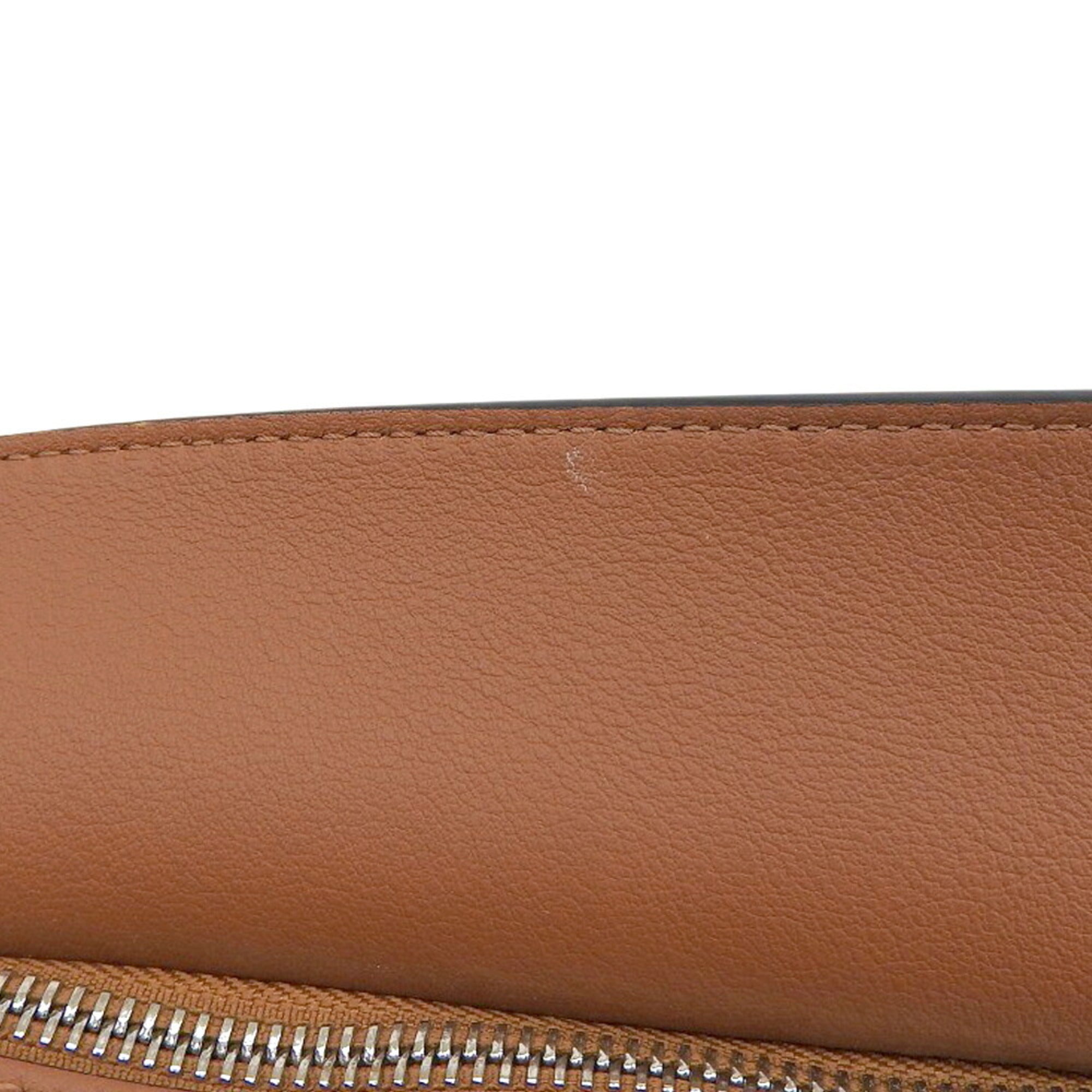 Loewe Brown Leather Handbag Shoulder Bag (Pre-Owned)