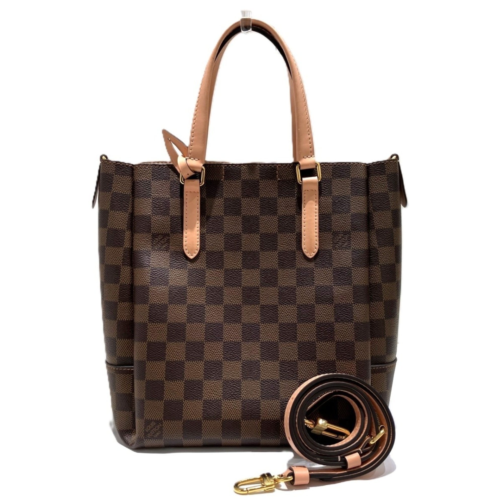 Louis Vuitton Brown Damier Canvas Handbag Pouch (Pre-Owned)