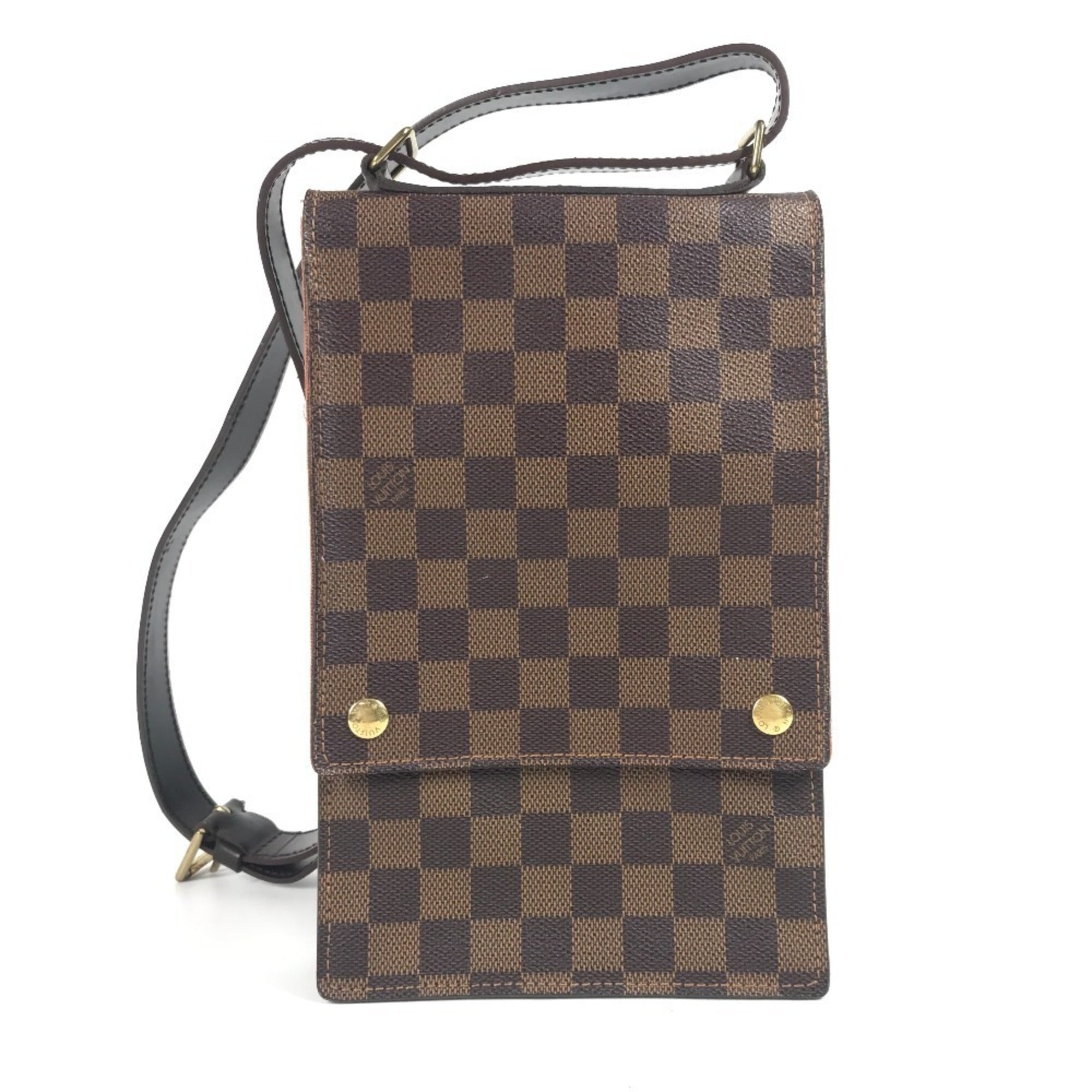 Louis Vuitton Brown Damier Canvas Pochette Shoulder Bag (Pre-Owned)
