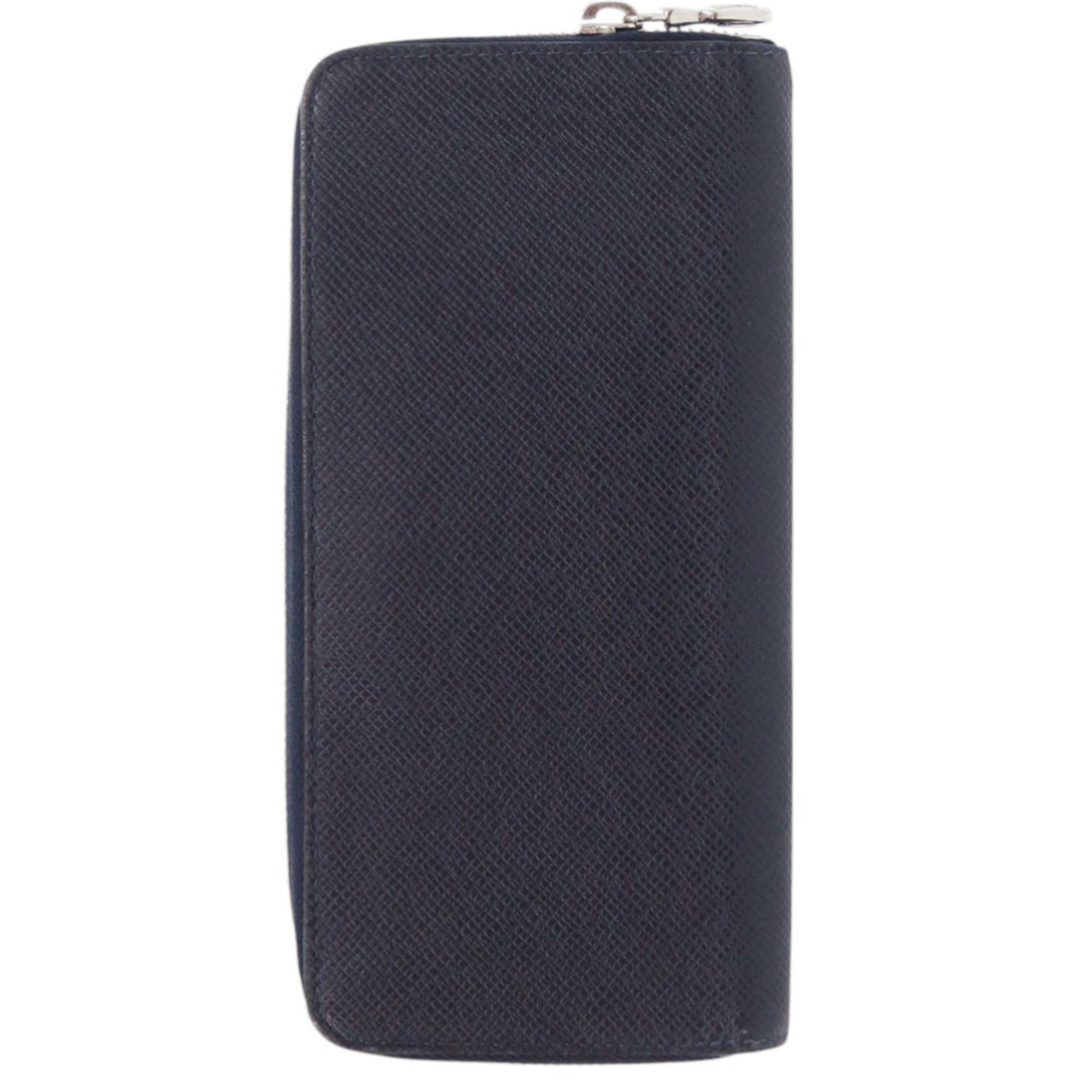 Louis Vuitton Navy Taiga Leather Long Wallet (Bi-Fold) (Pre-Owned)