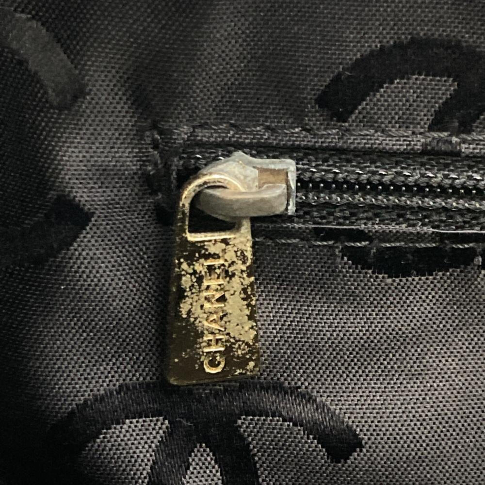 Chanel Black Boston Bag Handbag (Pre-Owned)
