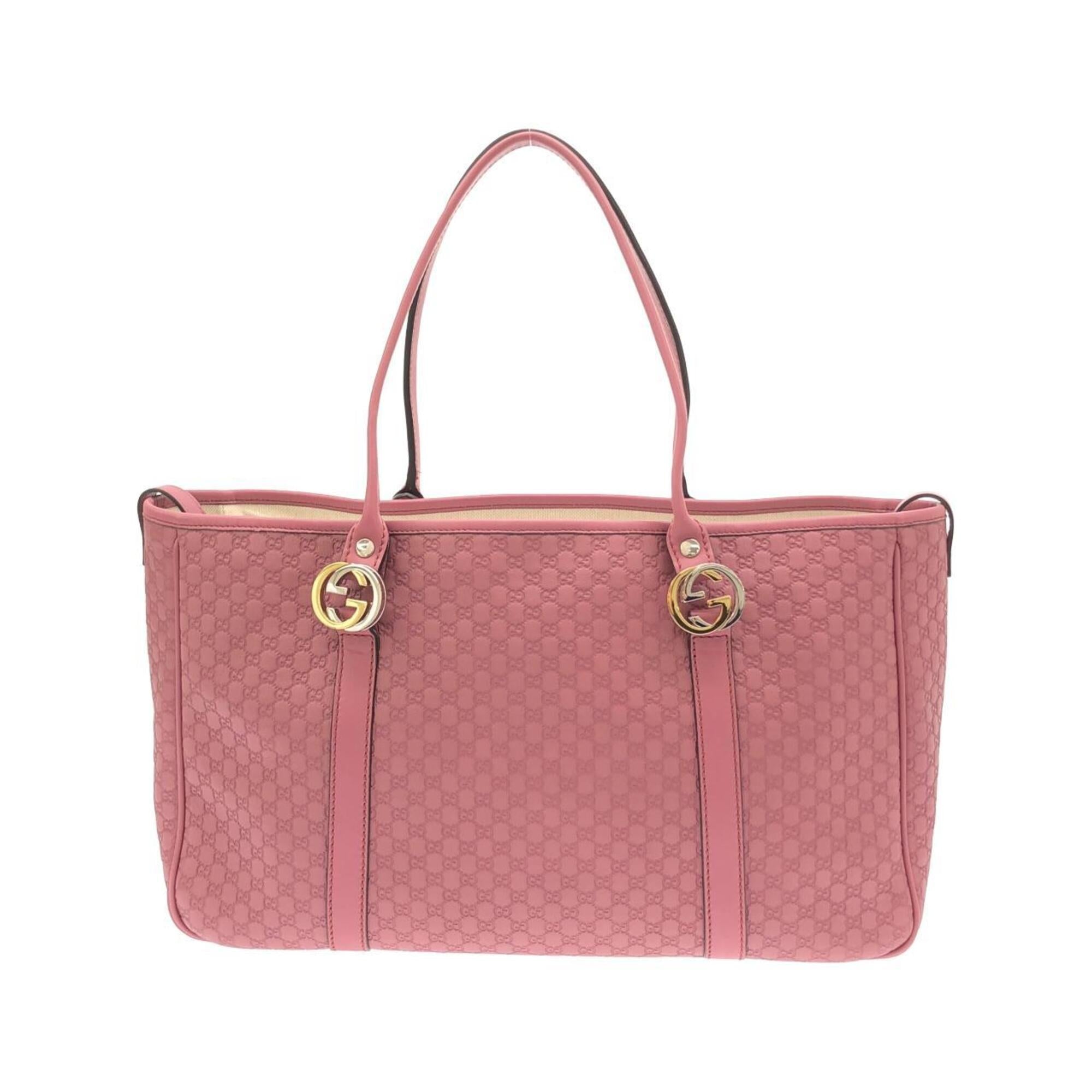 Gucci Pink Micro Gg Leather Handbag (Pre-Owned)