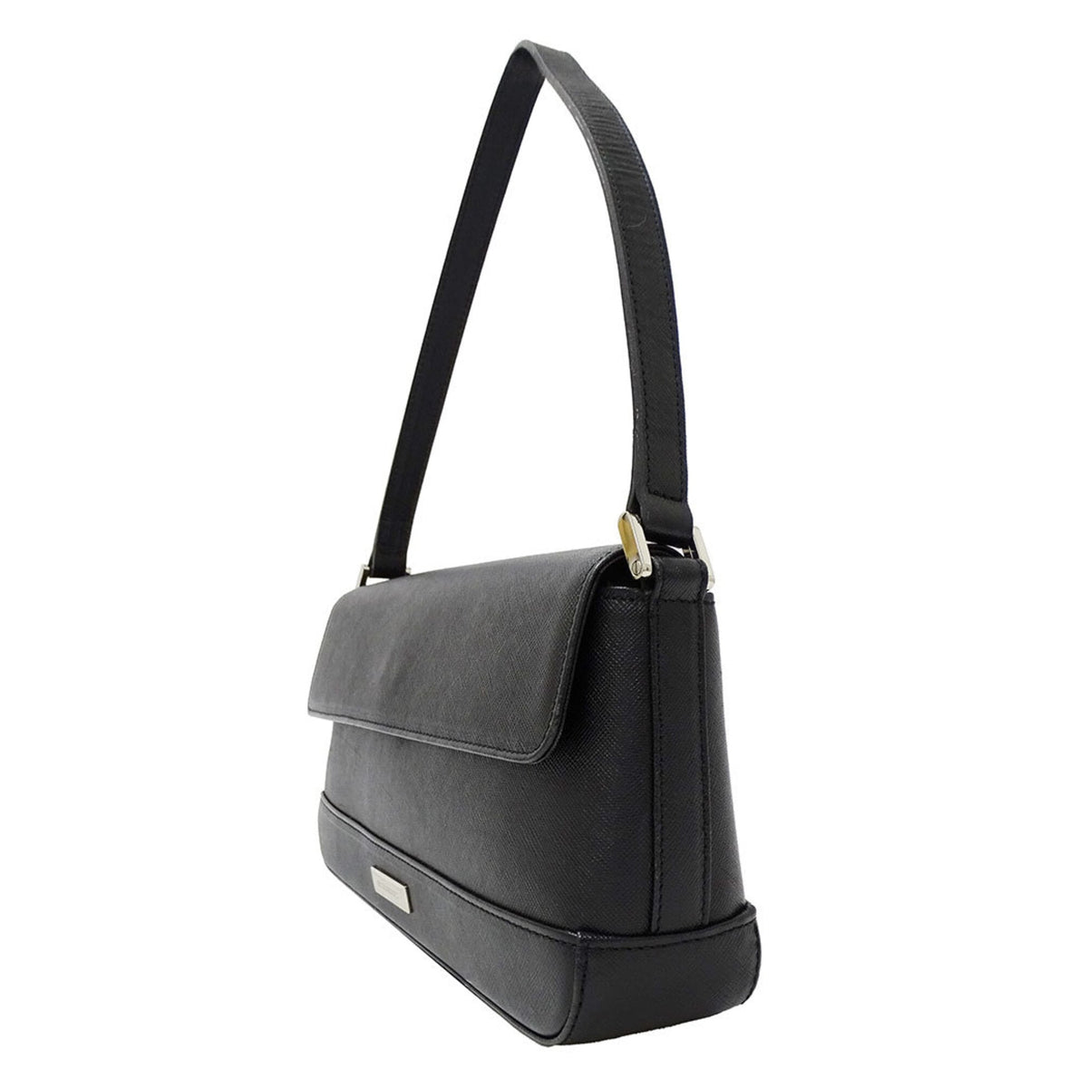 Burberry Black Leather Shoulder Bag (Pre-Owned)