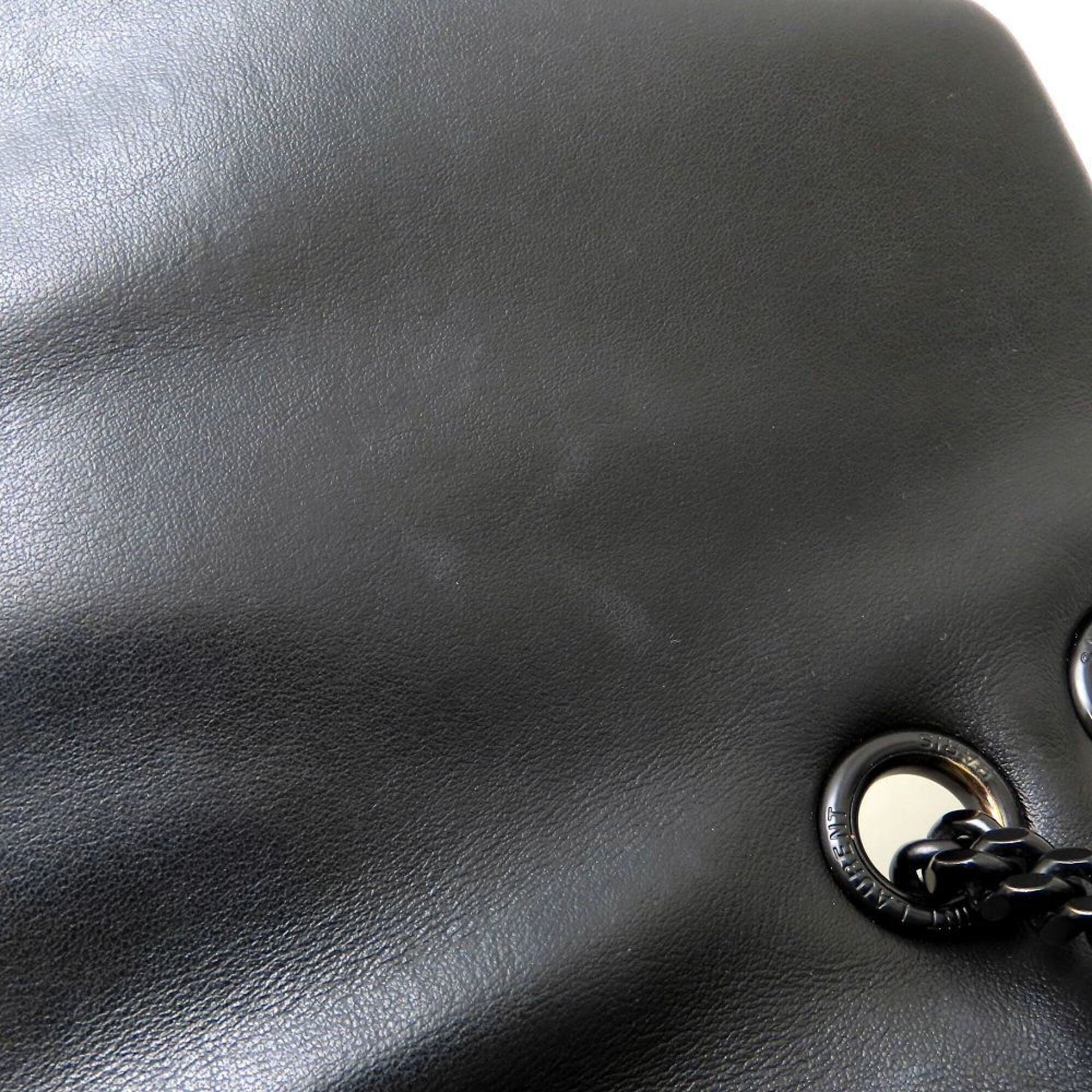 Yves Saint Laurent Black Leather Shoulder Bag (Pre-Owned)