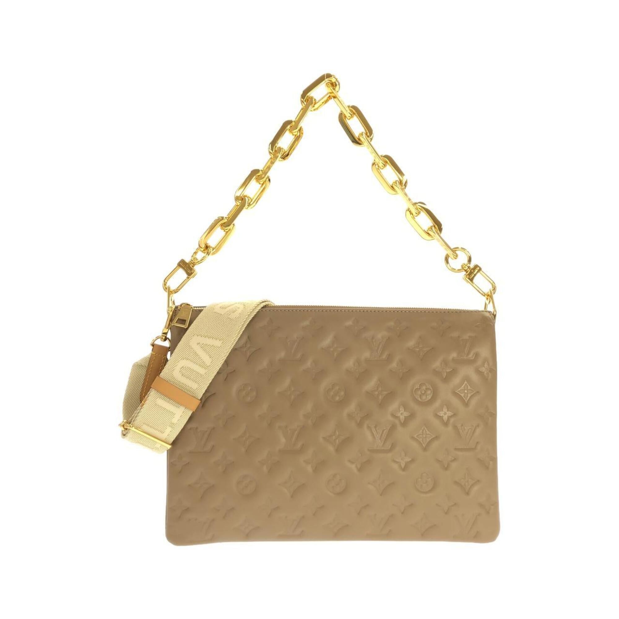 Louis Vuitton Taupe Leather Shoulder Bag (Pre-Owned)