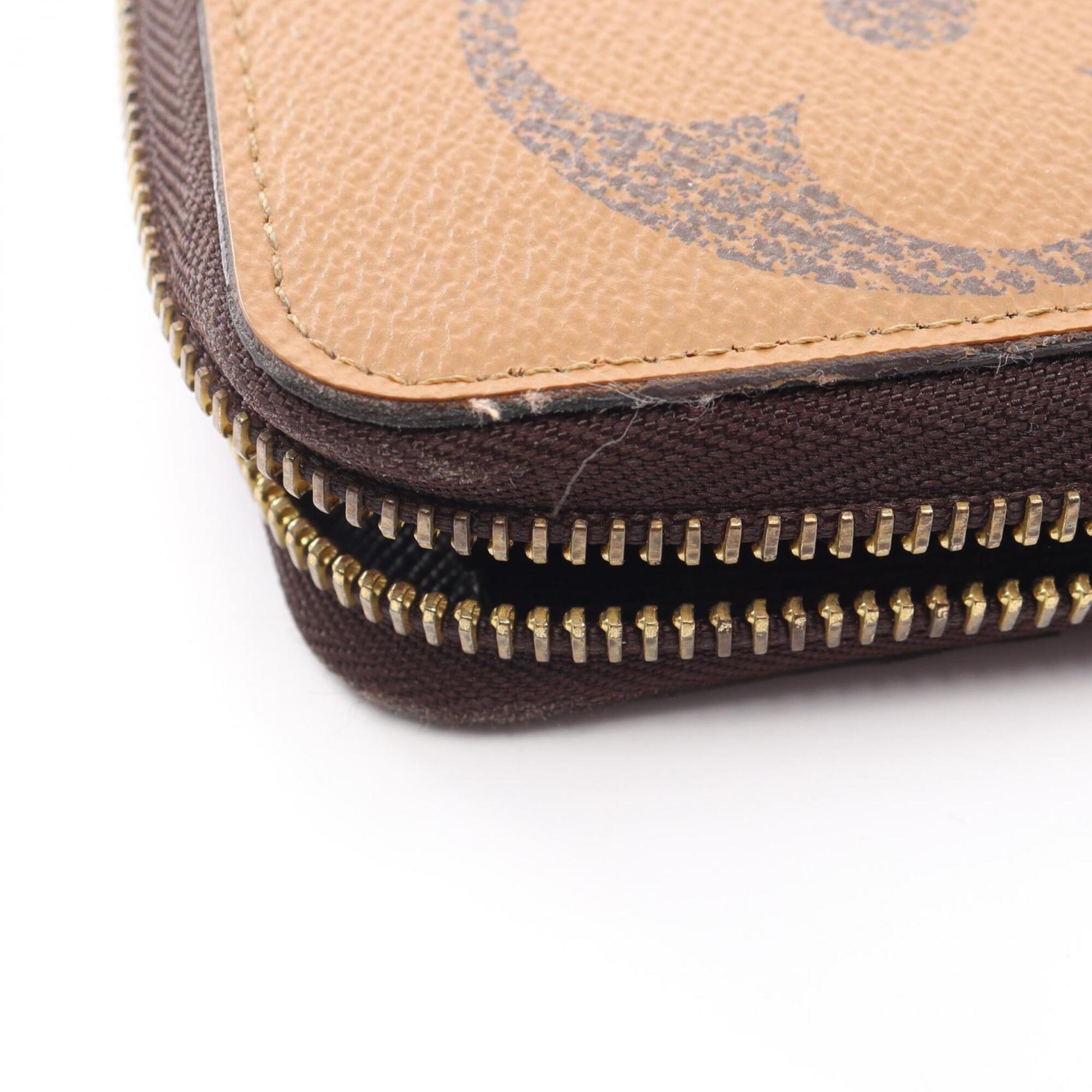 Louis Vuitton Brown Monogram Leather Pvc Long Wallet (Bi-Fold) (Pre-Owned)