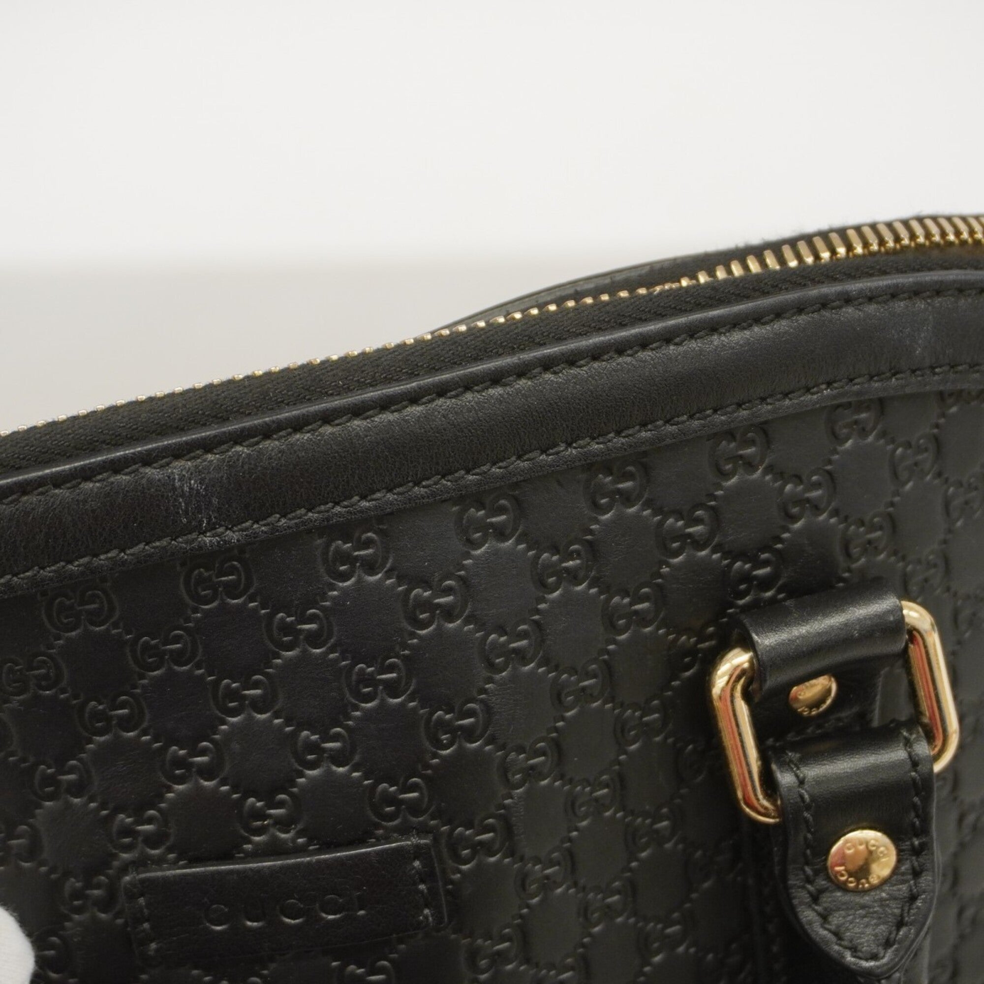 Gucci Black Leather Handbag (Pre-Owned)