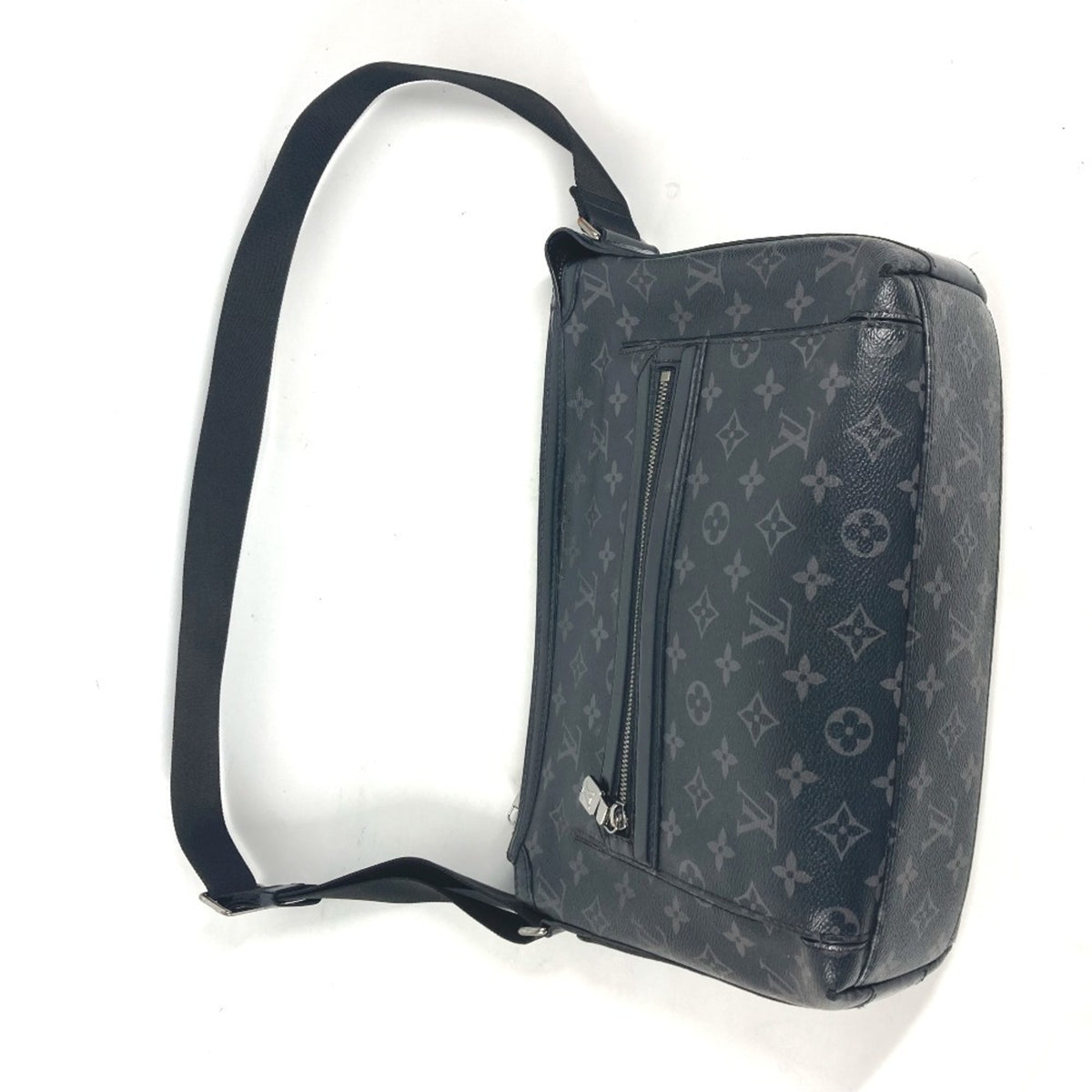 Louis Vuitton Black Monogram Eclipse Messenger Bag Shoulder Bag (Pre-Owned)