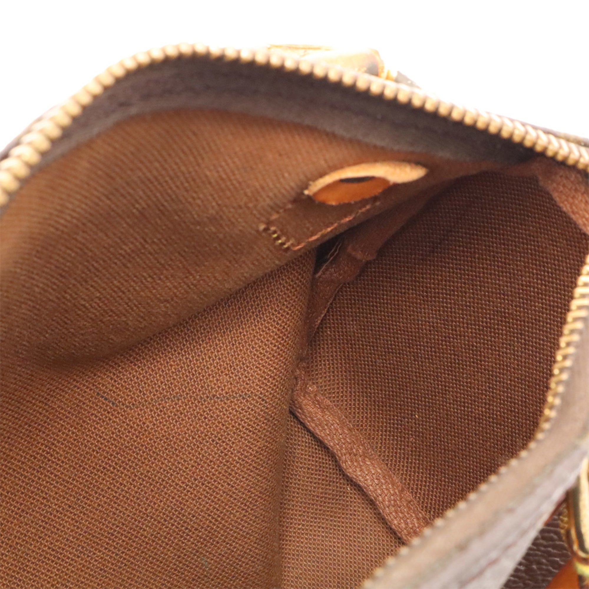 Louis Vuitton Brown Monogram Mini Handbag Pouch Shoulder Bag (Pre-Owned)