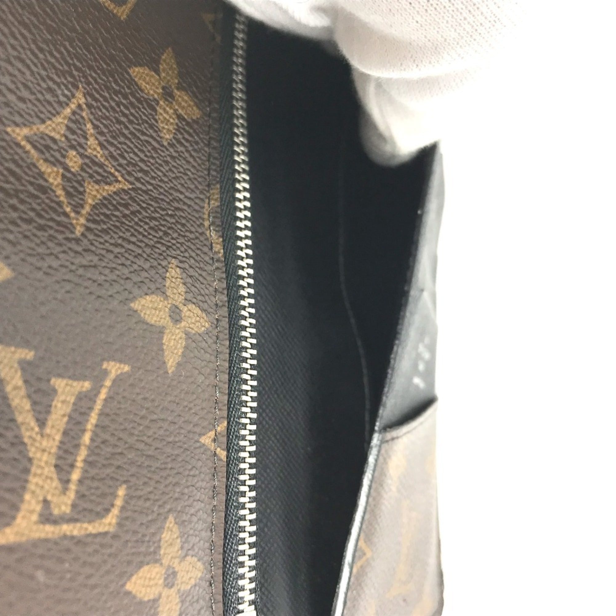 Louis Vuitton Monogram Macassar Black Brown Monogram Monogram Long Wallet (Bi-Fold) (Pre-Owned)