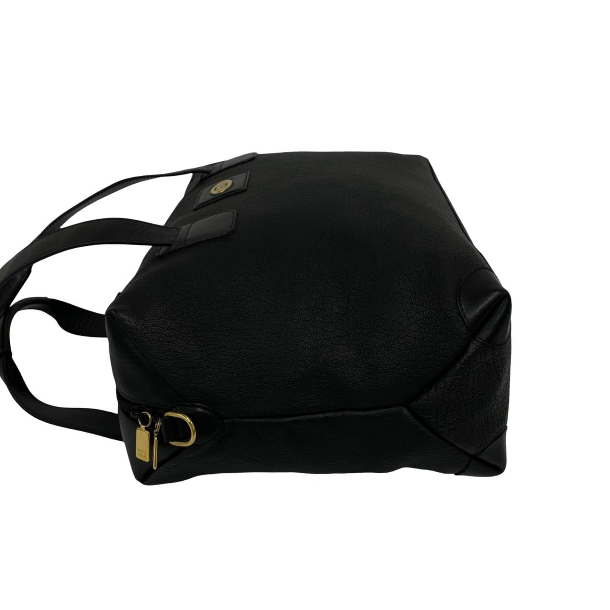 Gucci Black Leather Boston Bag Handbag Shoulder Bag (Pre-Owned)