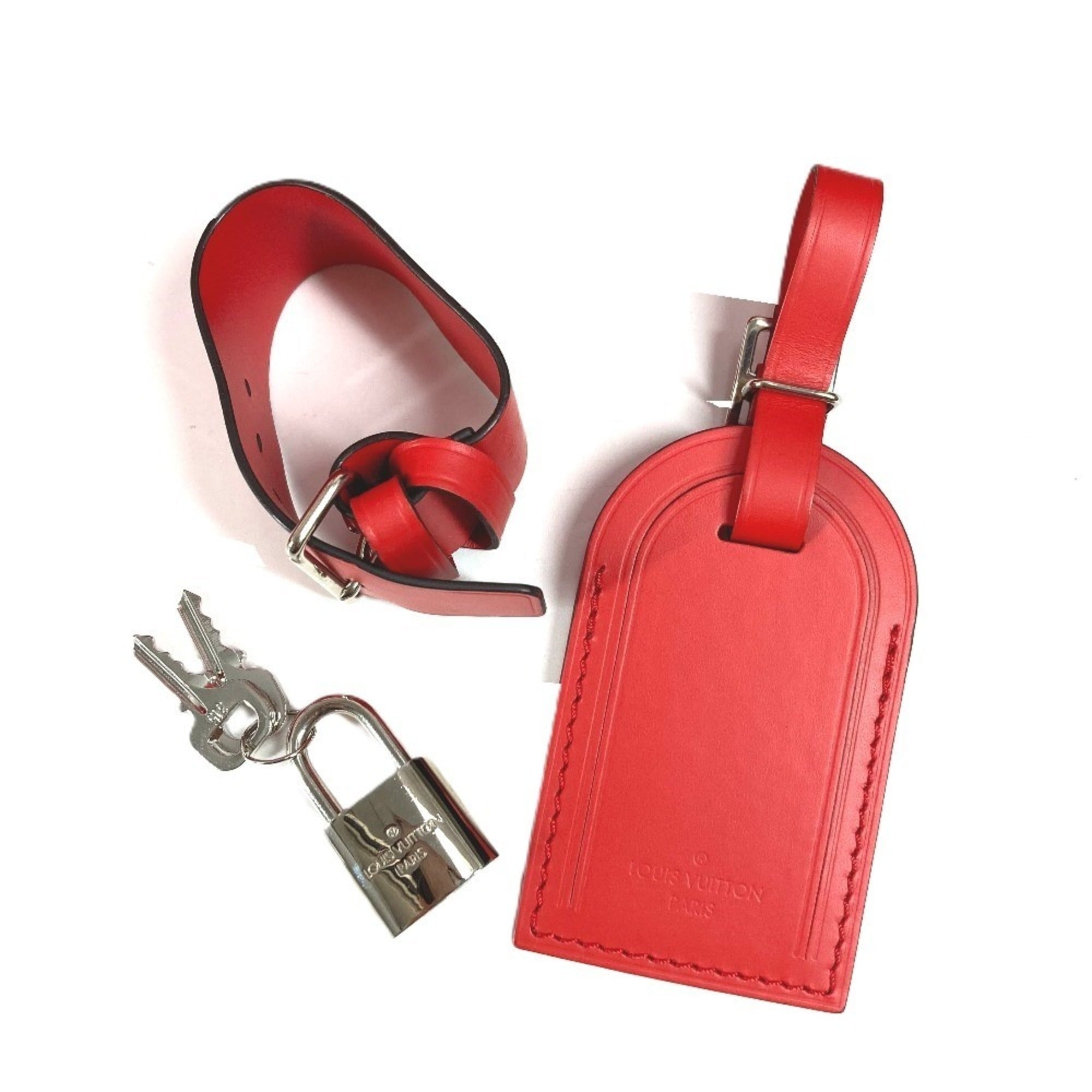 Louis Vuitton Red Color White Epi Leather Boston Bag (Pre-Owned)