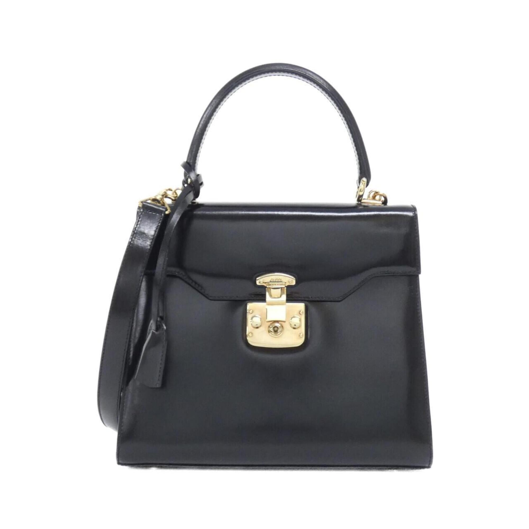 Gucci Black Leather Handbag (Pre-Owned)