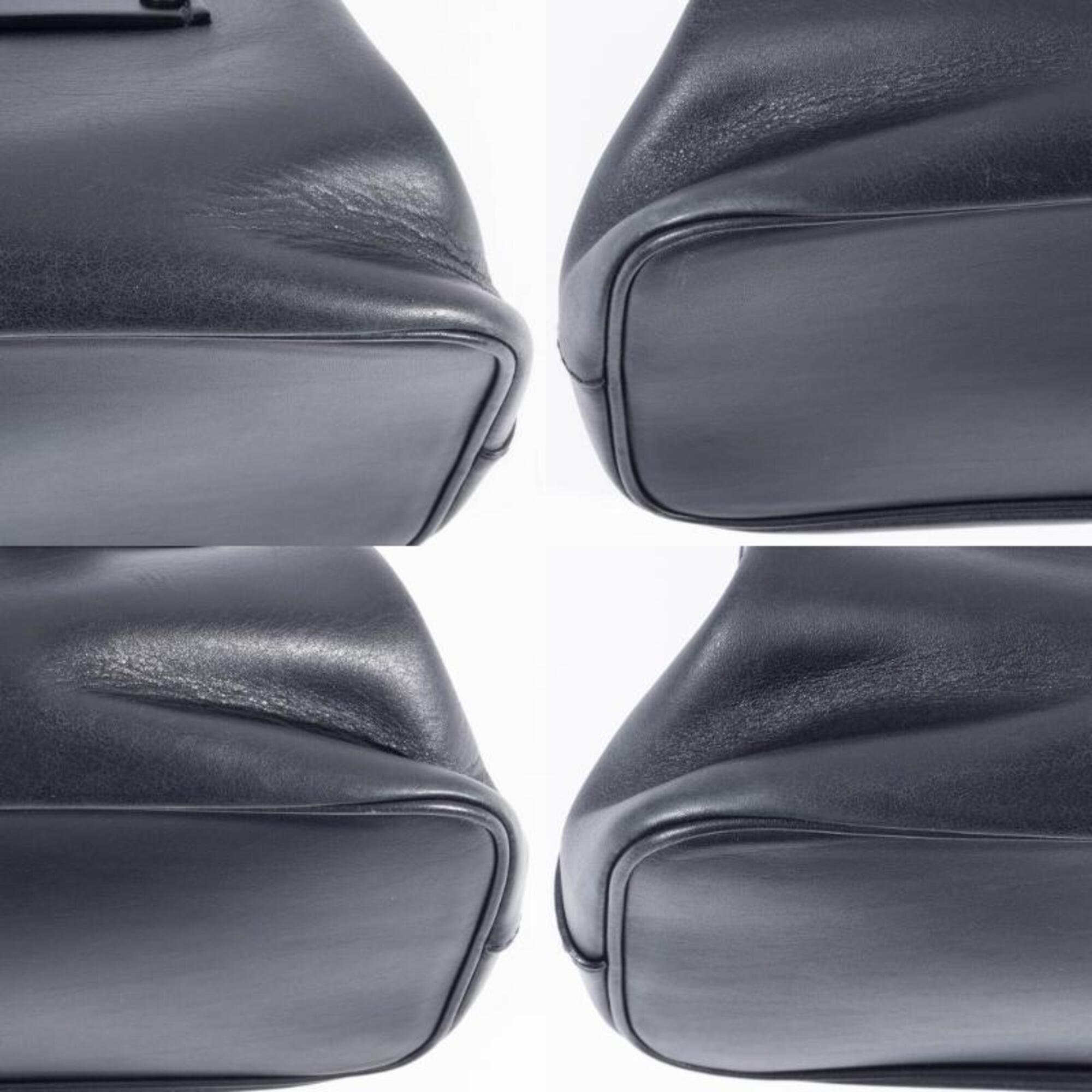 Gucci Black Leather Handbag (Pre-Owned)