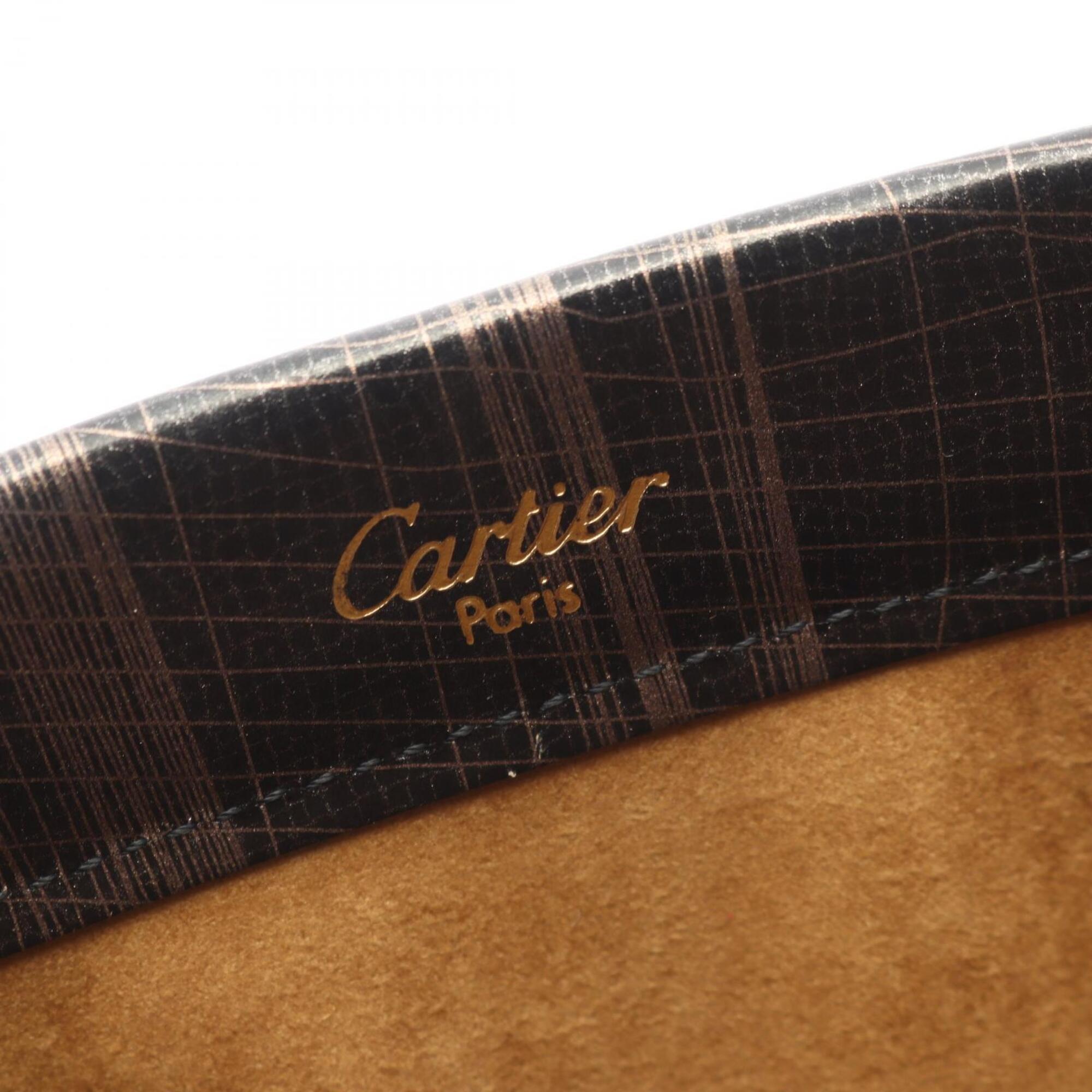 Cartier Black Leather Handbag (Pre-Owned)