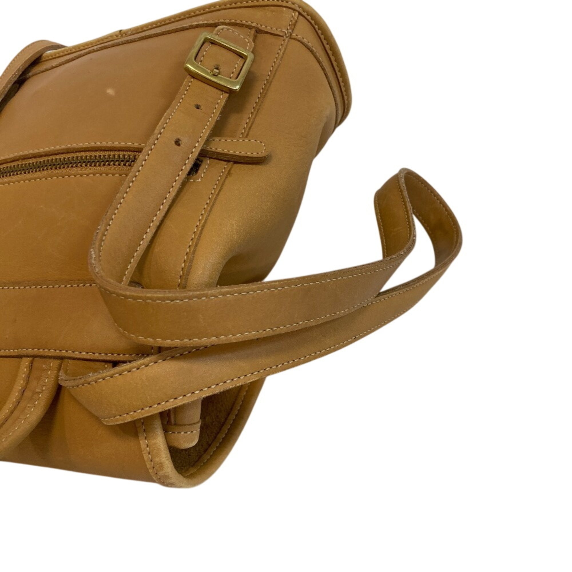 Coach Beige Leather Backpack (Pre-Owned)