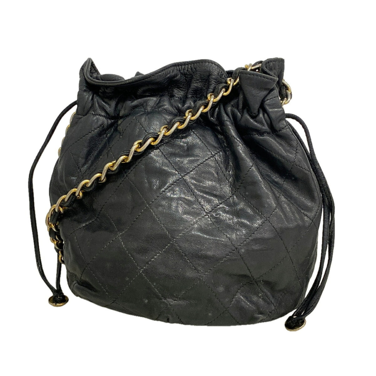 Chanel Black Leather Shoulder Bag (Pre-Owned)