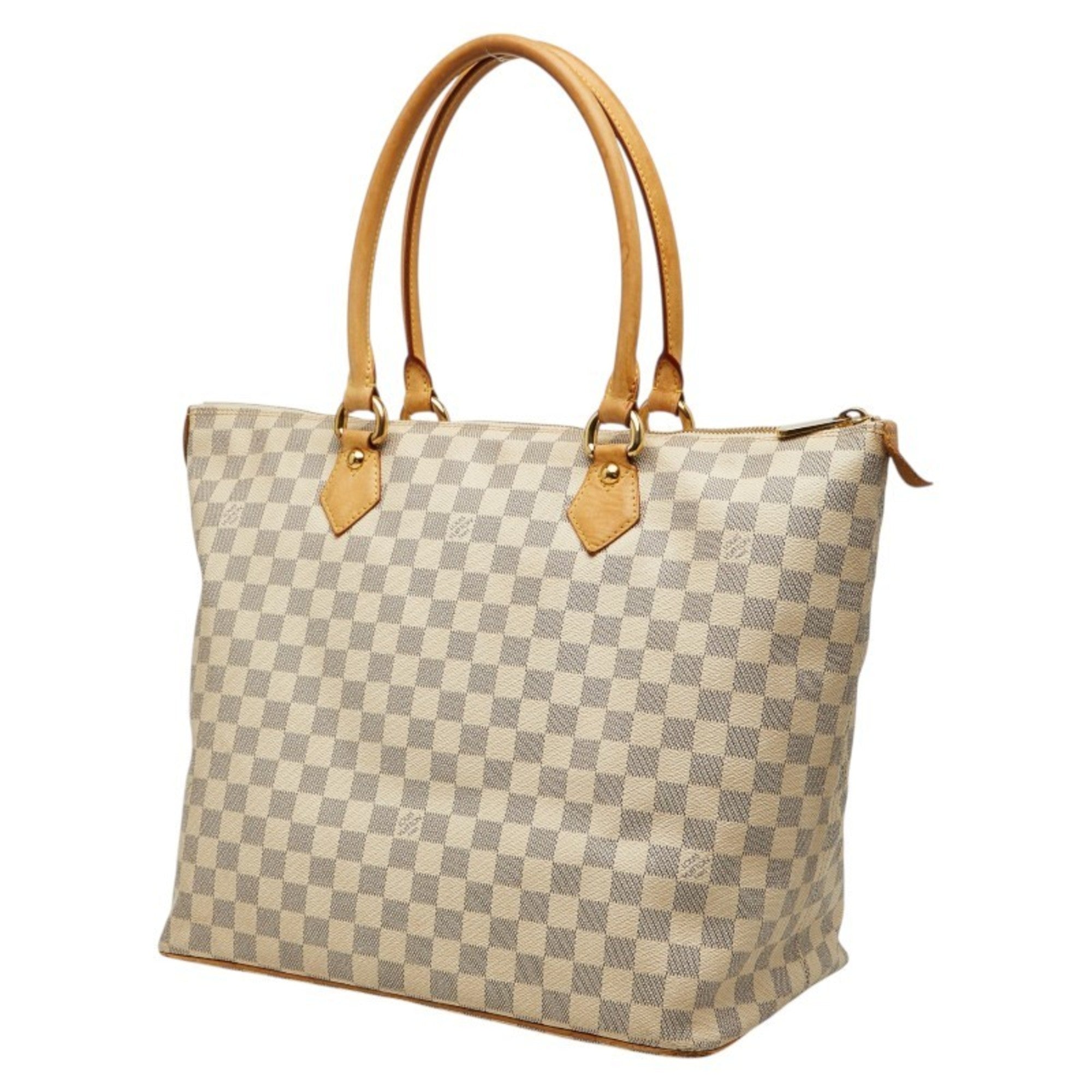 Louis Vuitton White Pvc Leather Tote Bag (Pre-Owned)