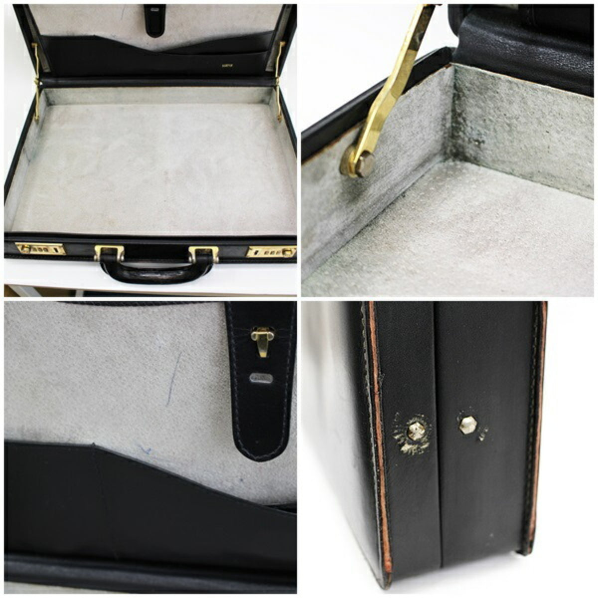 Loewe Black Leather Attaché Case (Pre-Owned)