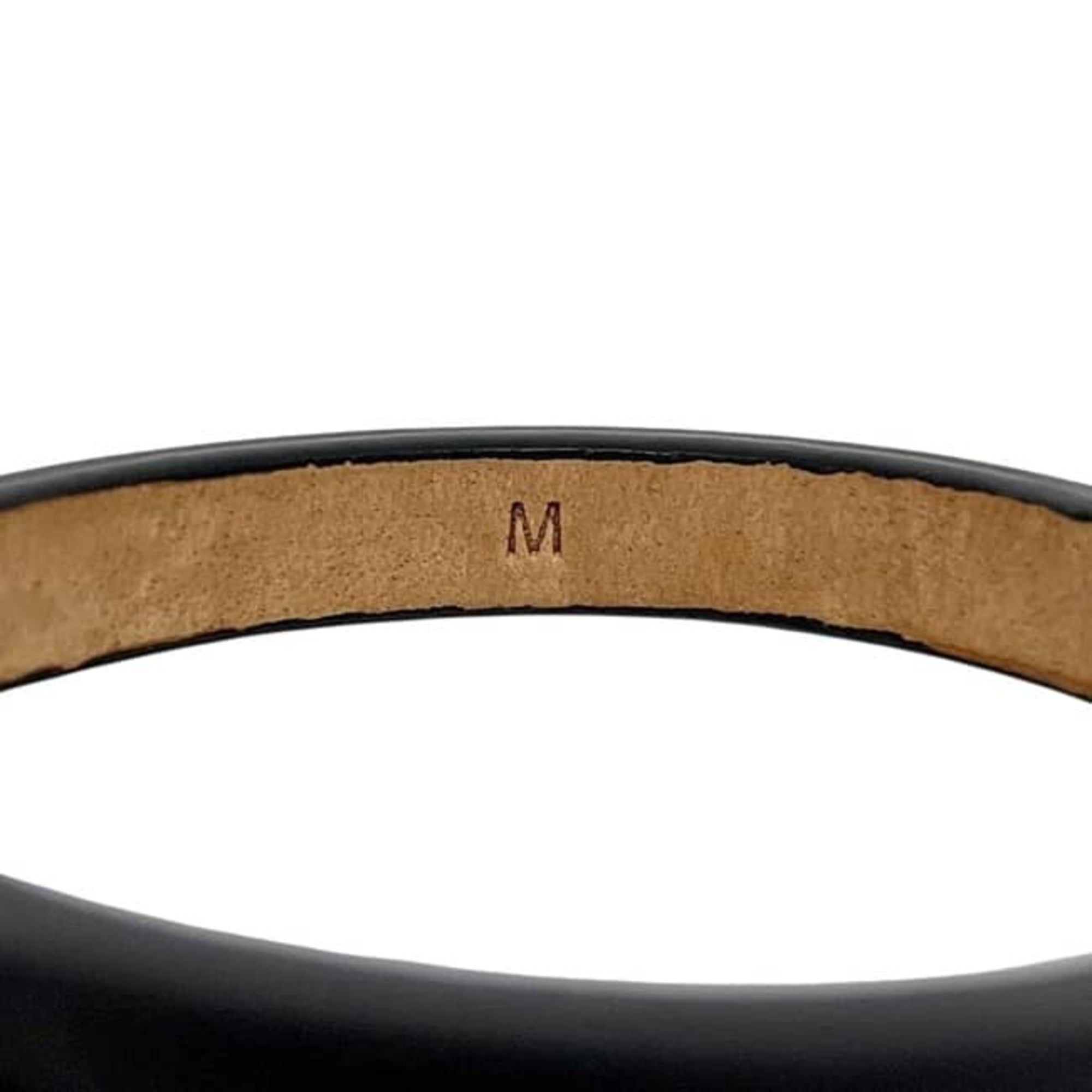 Loewe Black Brown Leather Bangle (Pre-Owned)