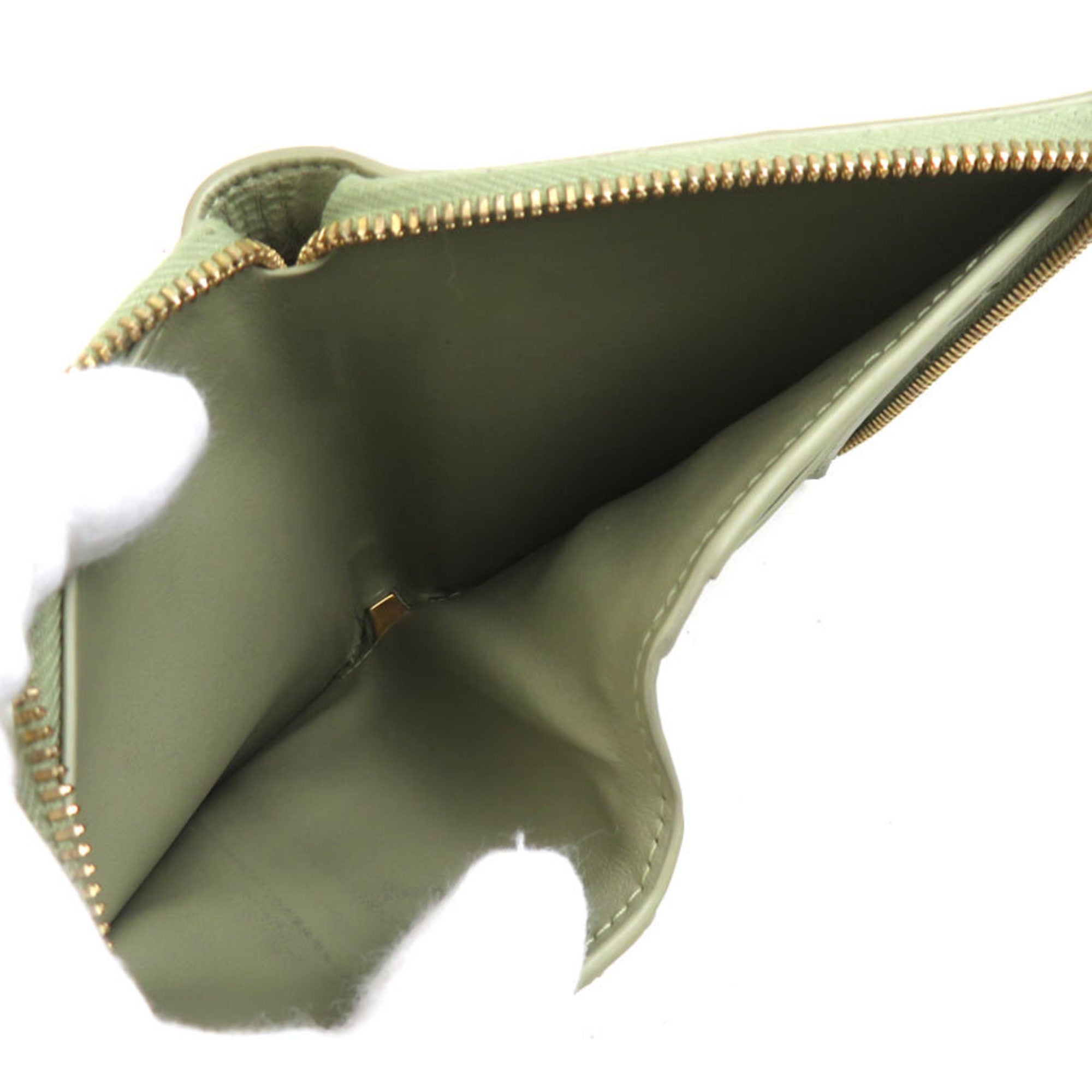 Bottega Veneta Green Leather Wallet (Bi-Fold) (Pre-Owned)