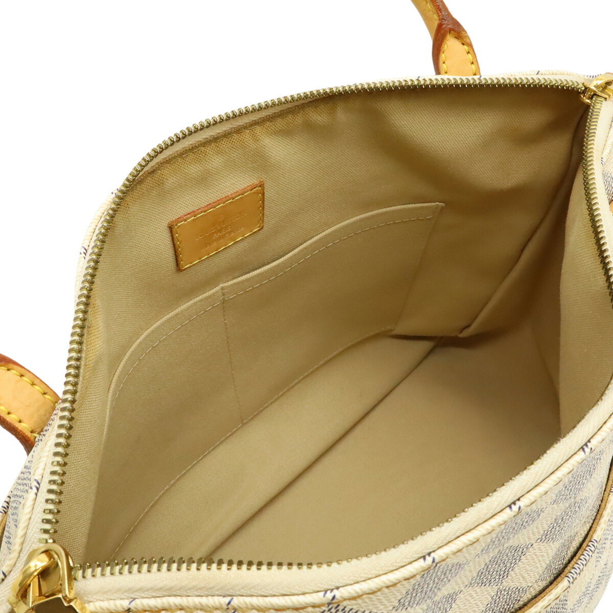 Louis Vuitton Damier Azur Ivory Damier Azur Canvas Pvc Shoulder Bag Tote Bag (Pre-Owned)