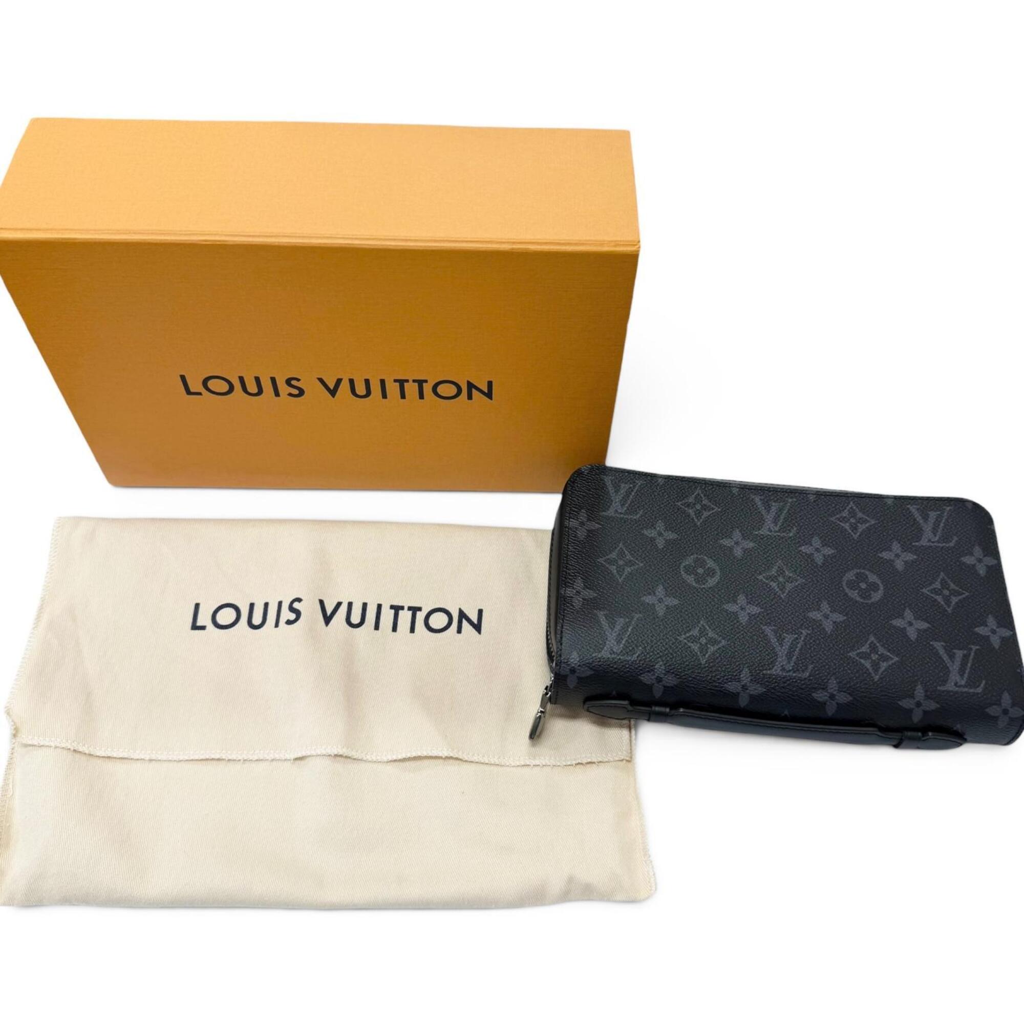 Louis Vuitton Black Monogram Eclipse Long Wallet (Bi-Fold) (Pre-Owned)