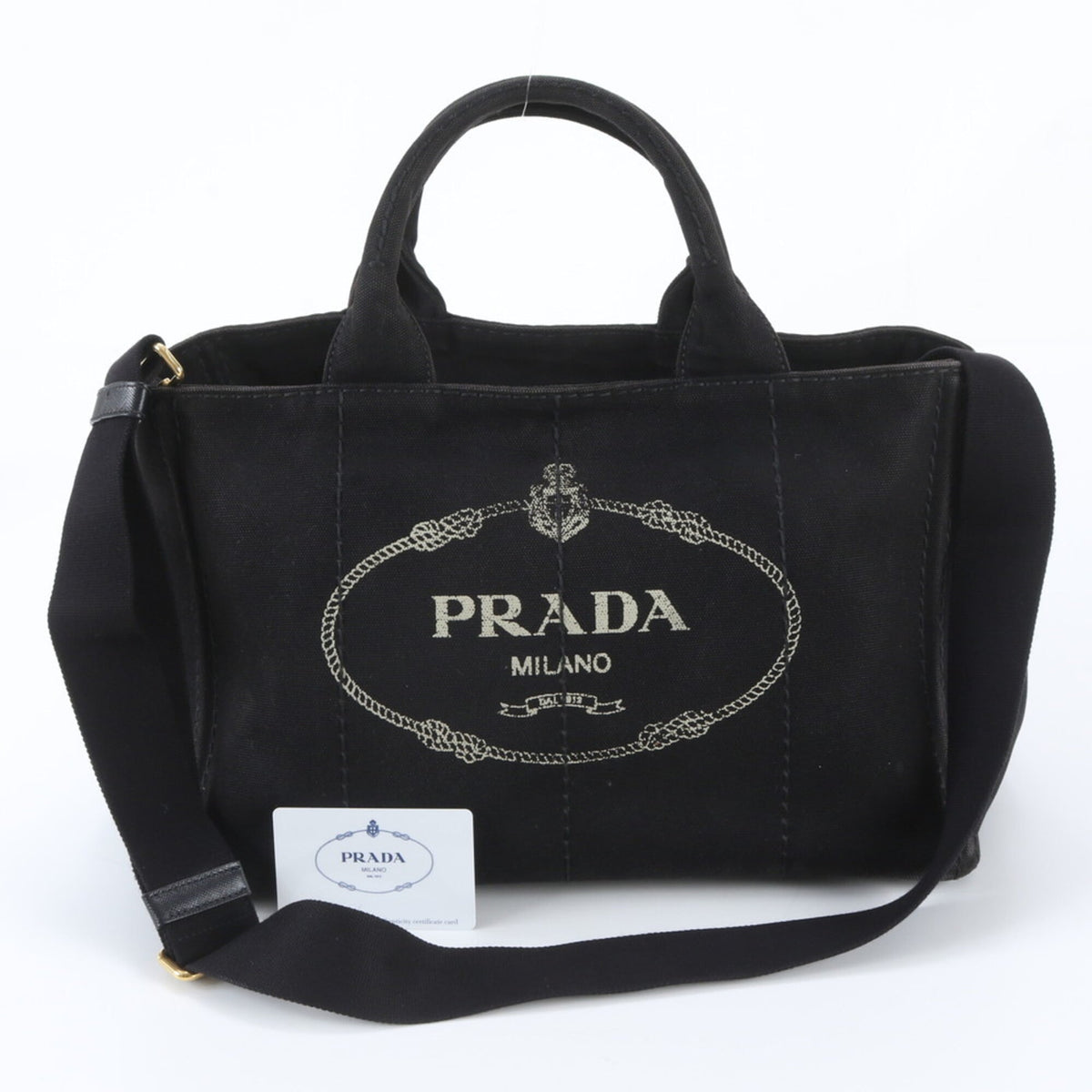 Prada Black Handbag Shoulder Bag Tote Bag (Pre-Owned)
