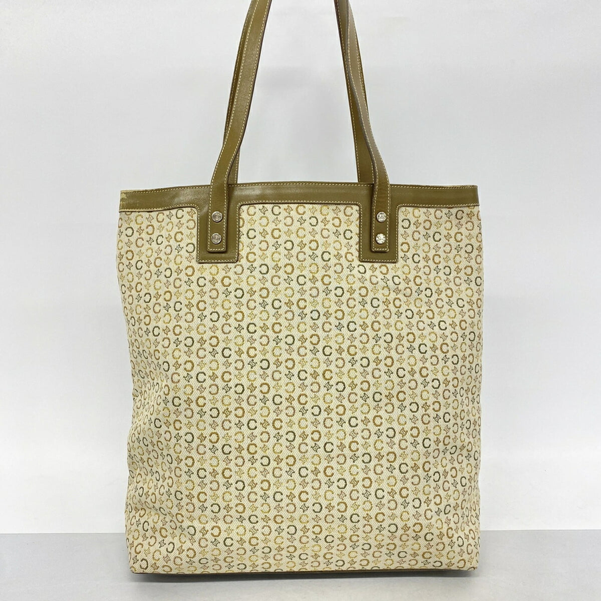 Celine Khaki Canvas Tote Bag (Pre-Owned)