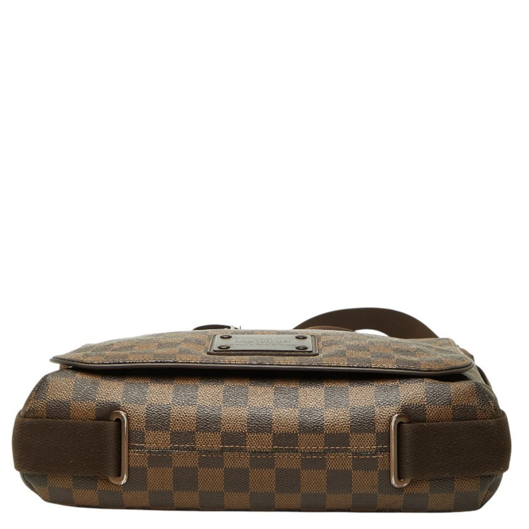 Louis Vuitton Brown Pvc Leather Messenger Bag Shoulder Bag (Pre-Owned)