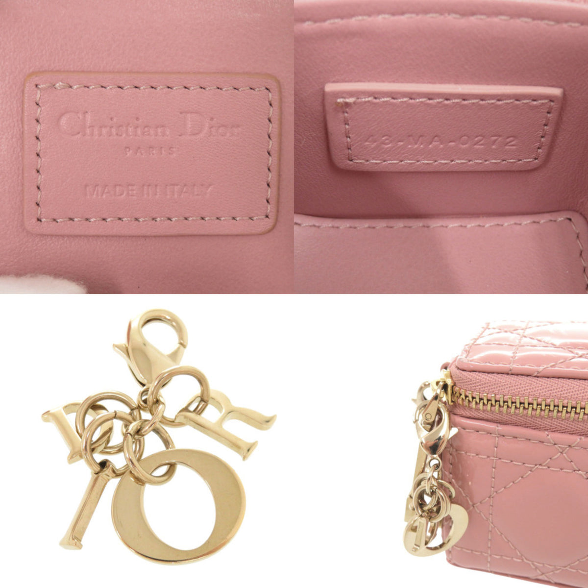 Christian Dior Pink Patent Leather Pouch (Pre-Owned)