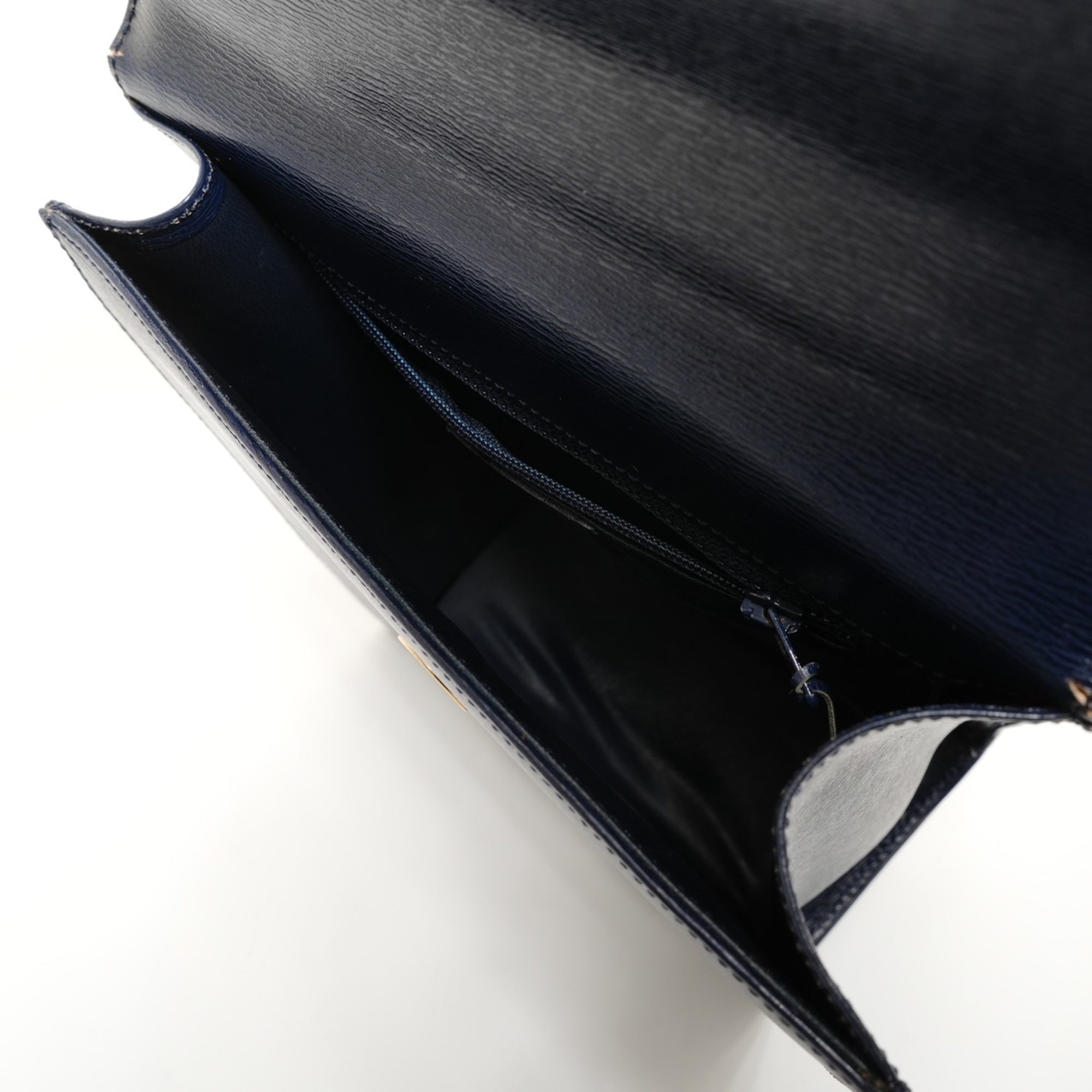 Christian Dior Navy Leather Handbag (Pre-Owned)
