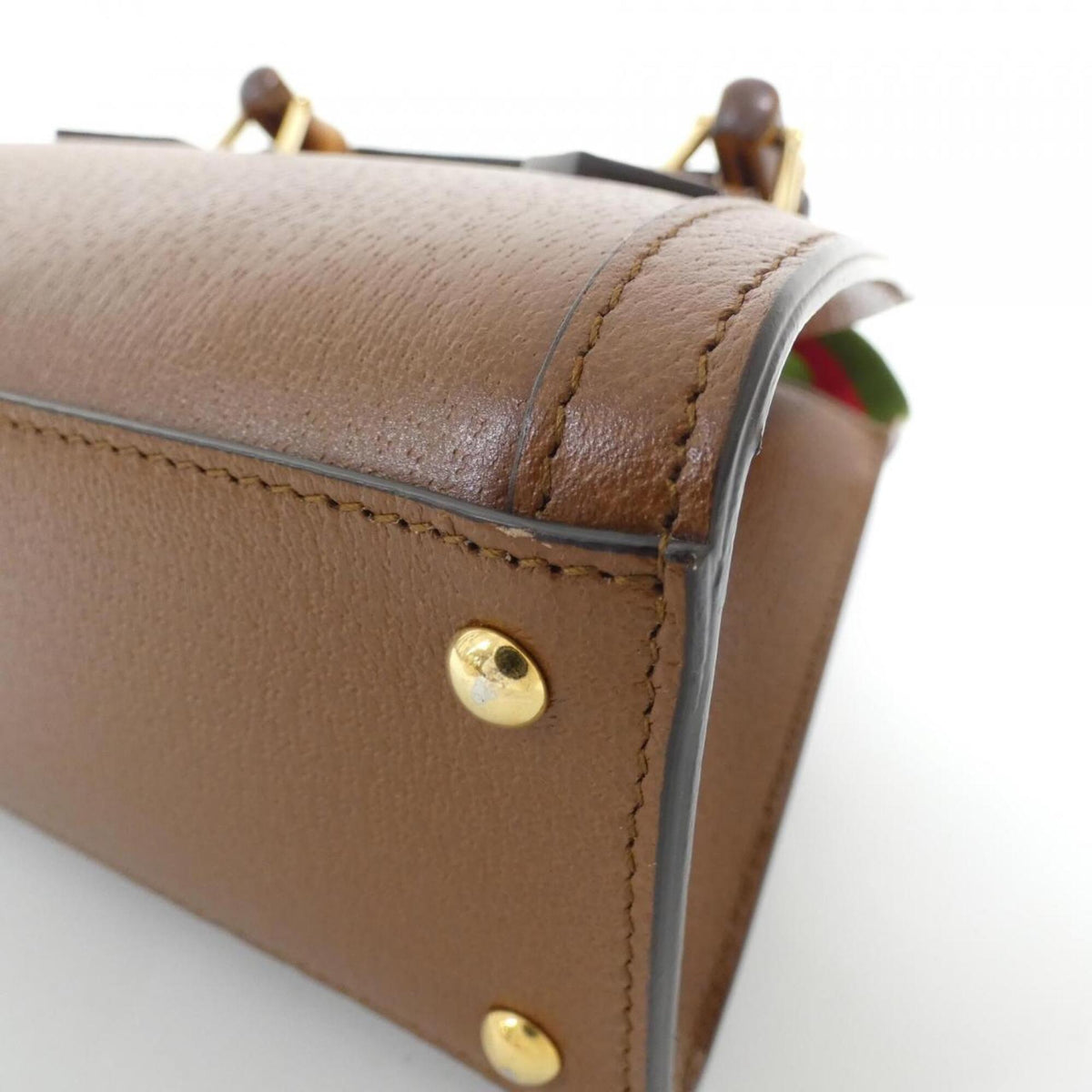 Gucci Brown Leather Handbag (Pre-Owned)