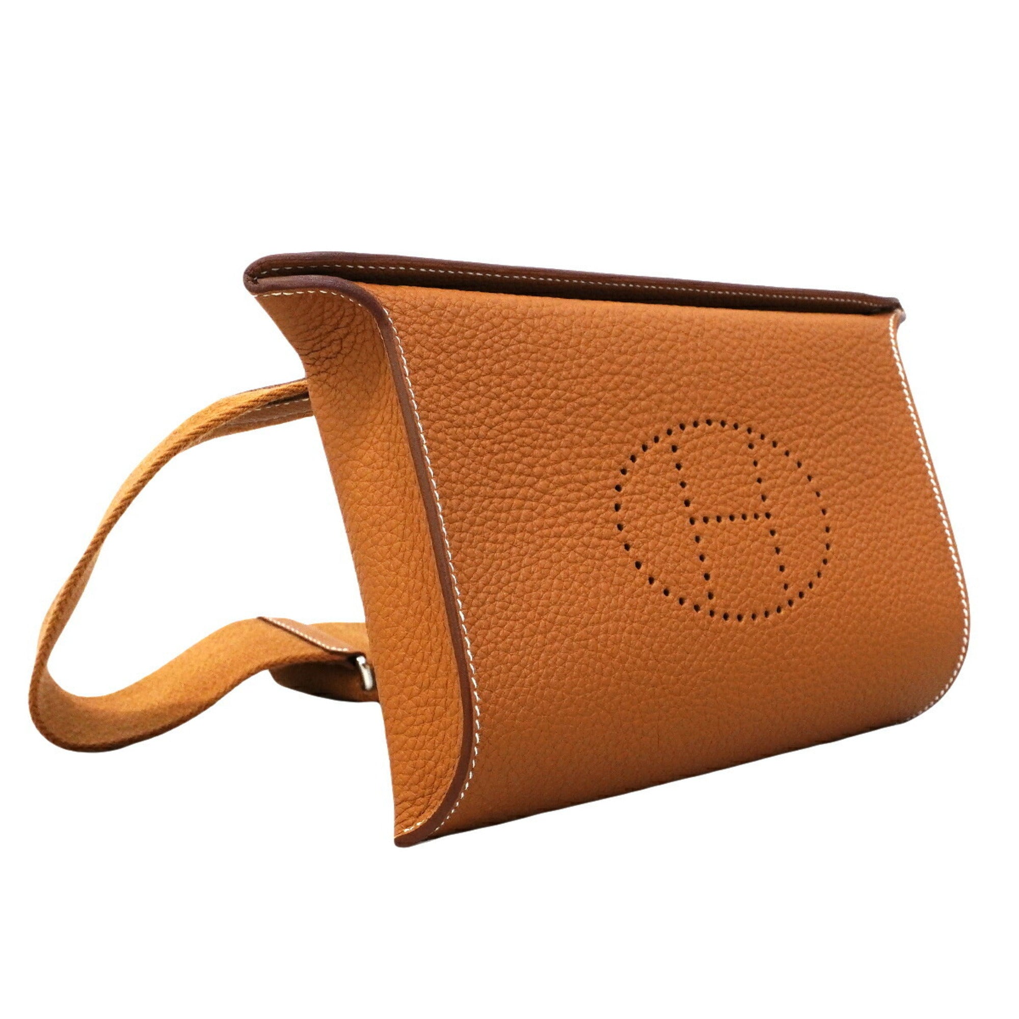 Hermes Gold Togo Leather Shoulder Bag (Pre-Owned)